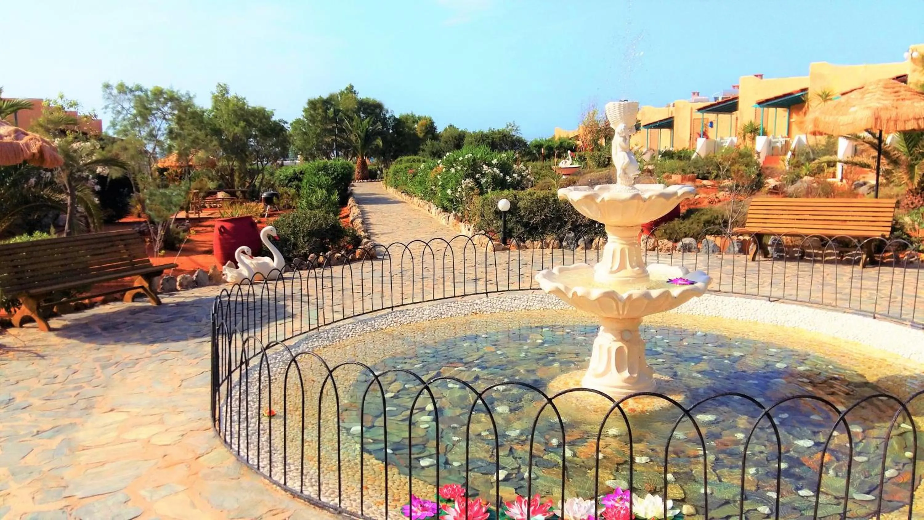 Garden in Zorbas Beach Village Hotel