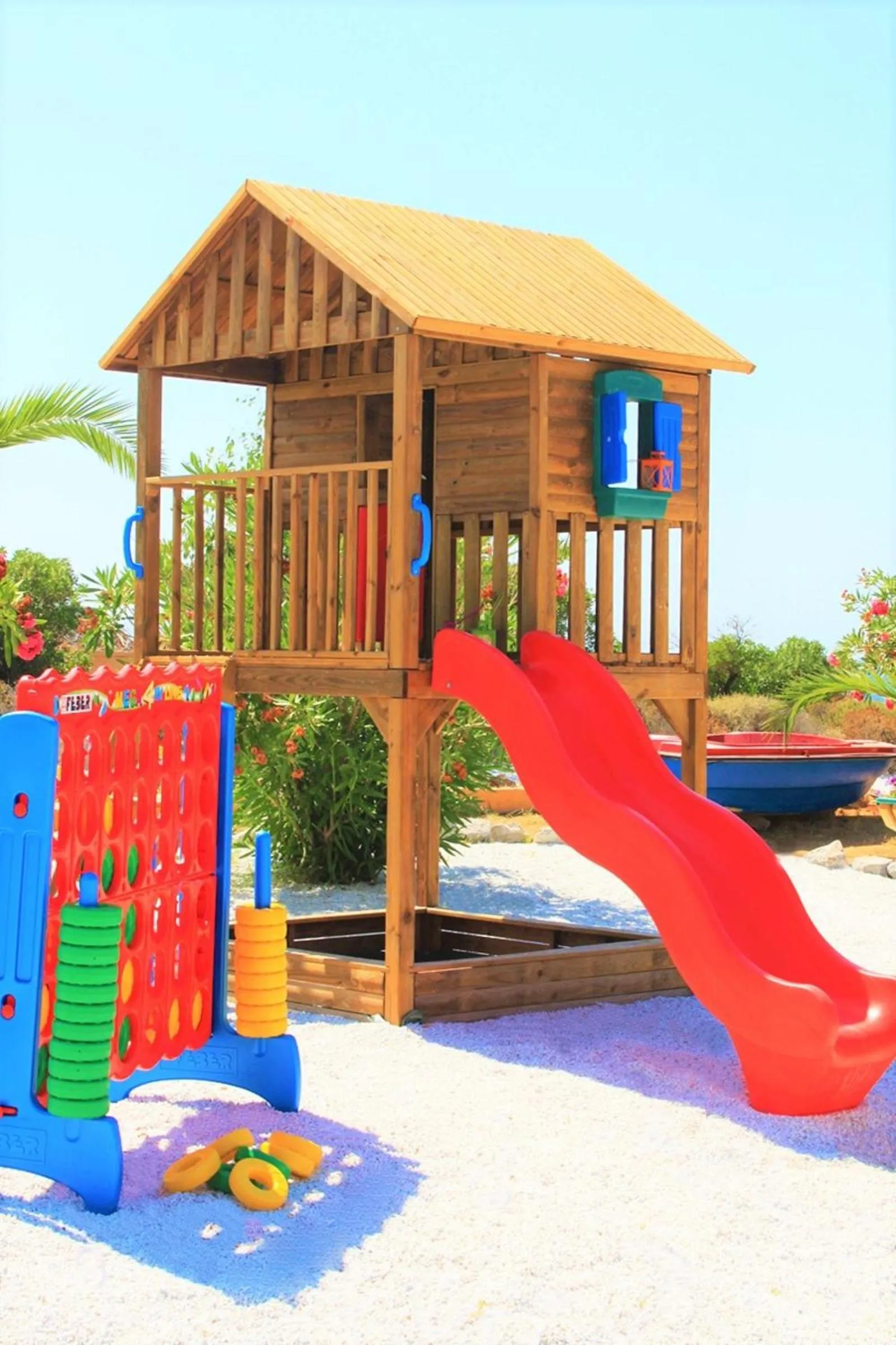 Children play ground in Zorbas Beach Village Hotel