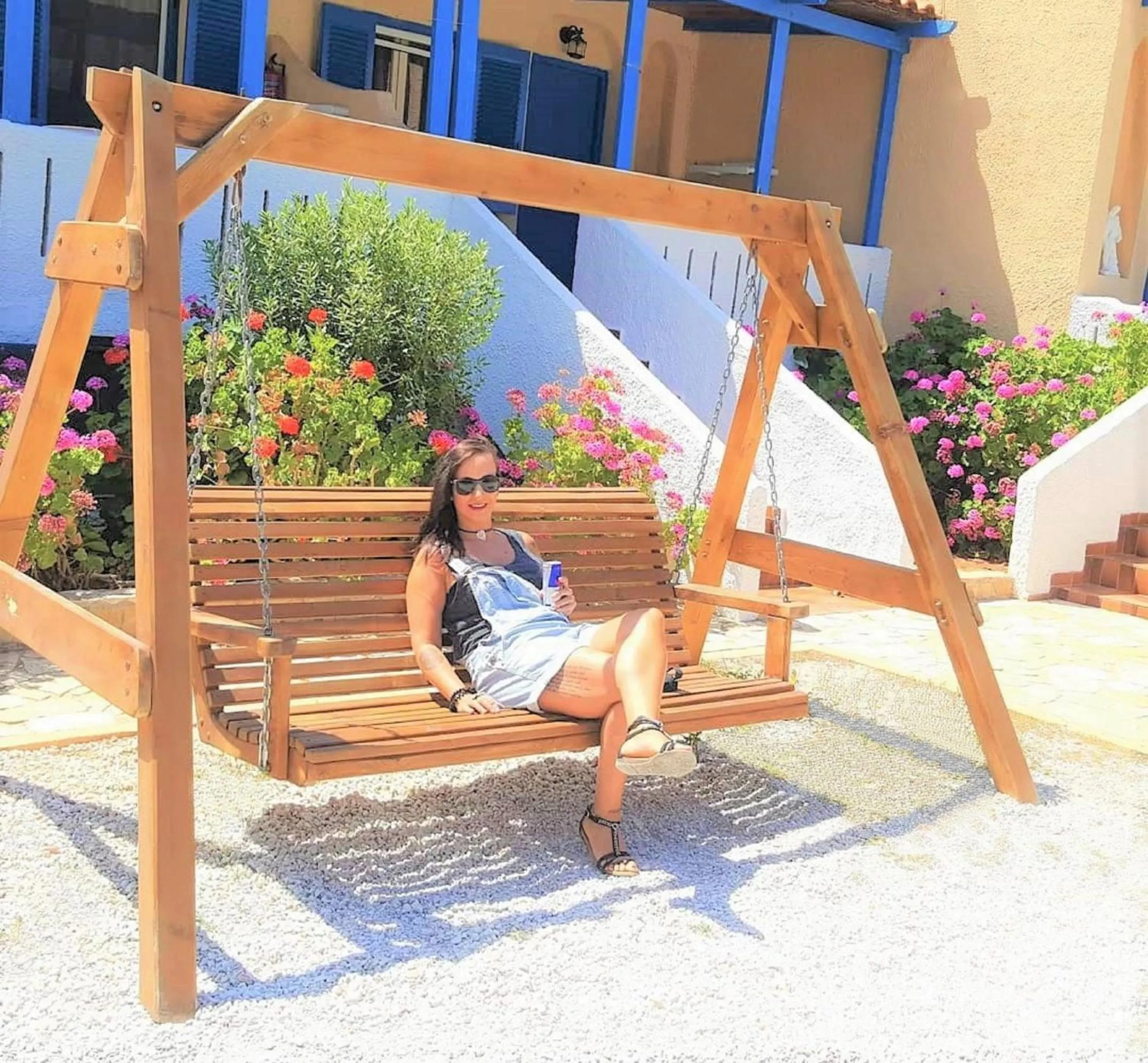 Patio in Zorbas Beach Village Hotel