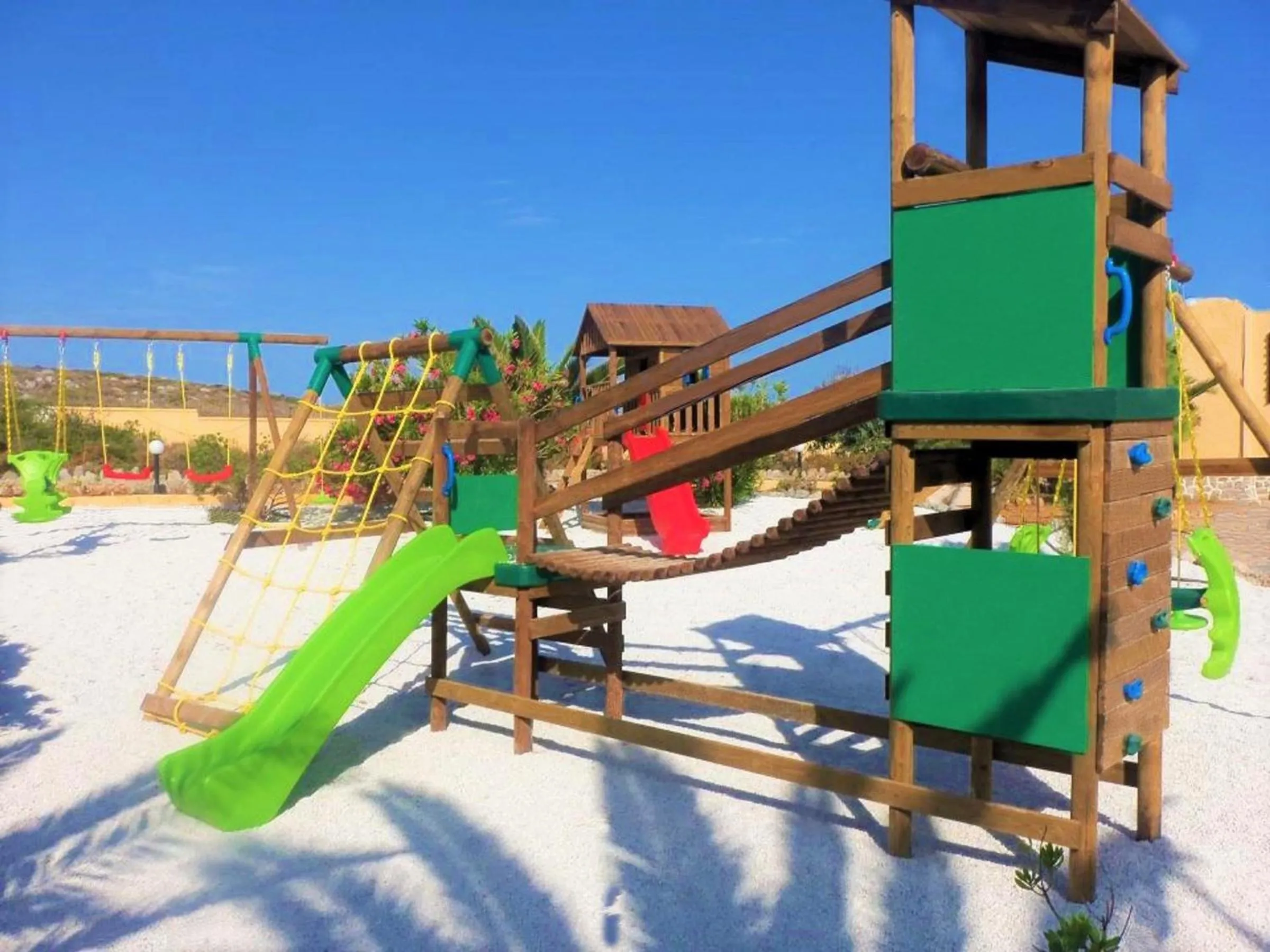 Children play ground in Zorbas Beach Village Hotel