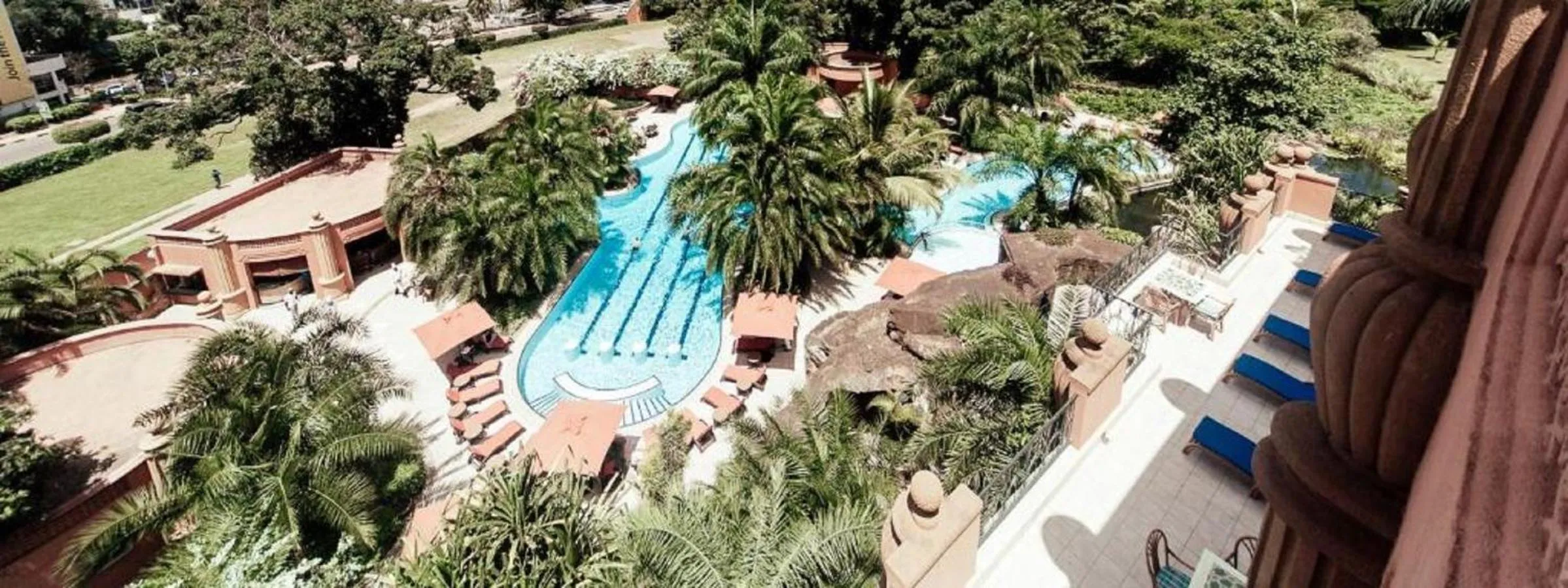 Bird's eye view in Kampala Serena Hotel