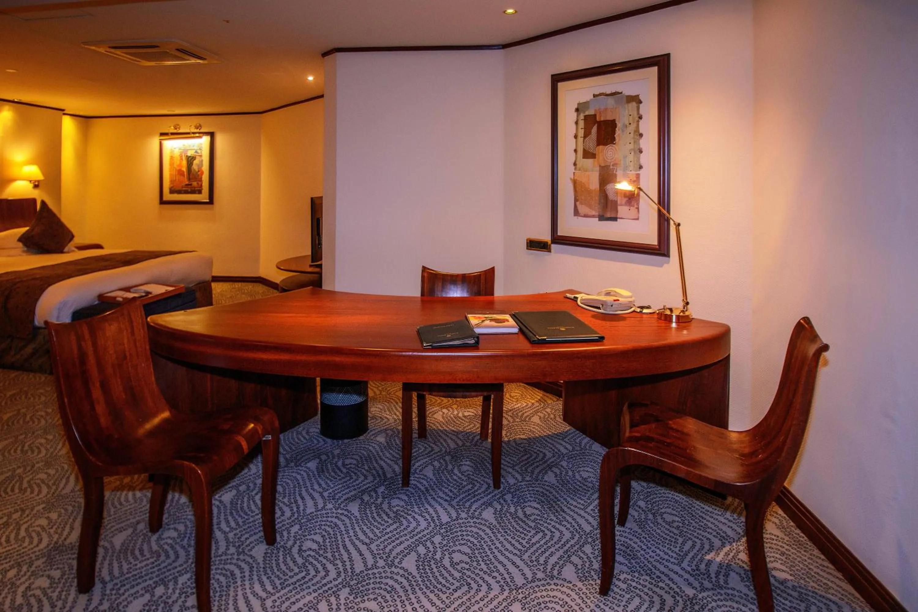 Seating area in Kampala Serena Hotel