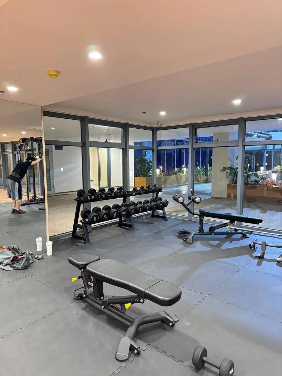 Fitness centre/facilities in LCONDOTEL Hotel Studio with Balcony at Imperial Plaza near MOA NAIA PITX
