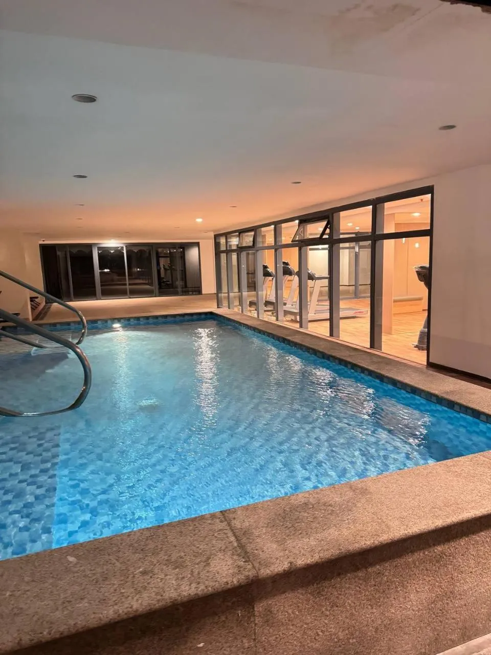 Pool view in LCONDOTEL Hotel Studio with Balcony at Imperial Plaza near MOA NAIA PITX