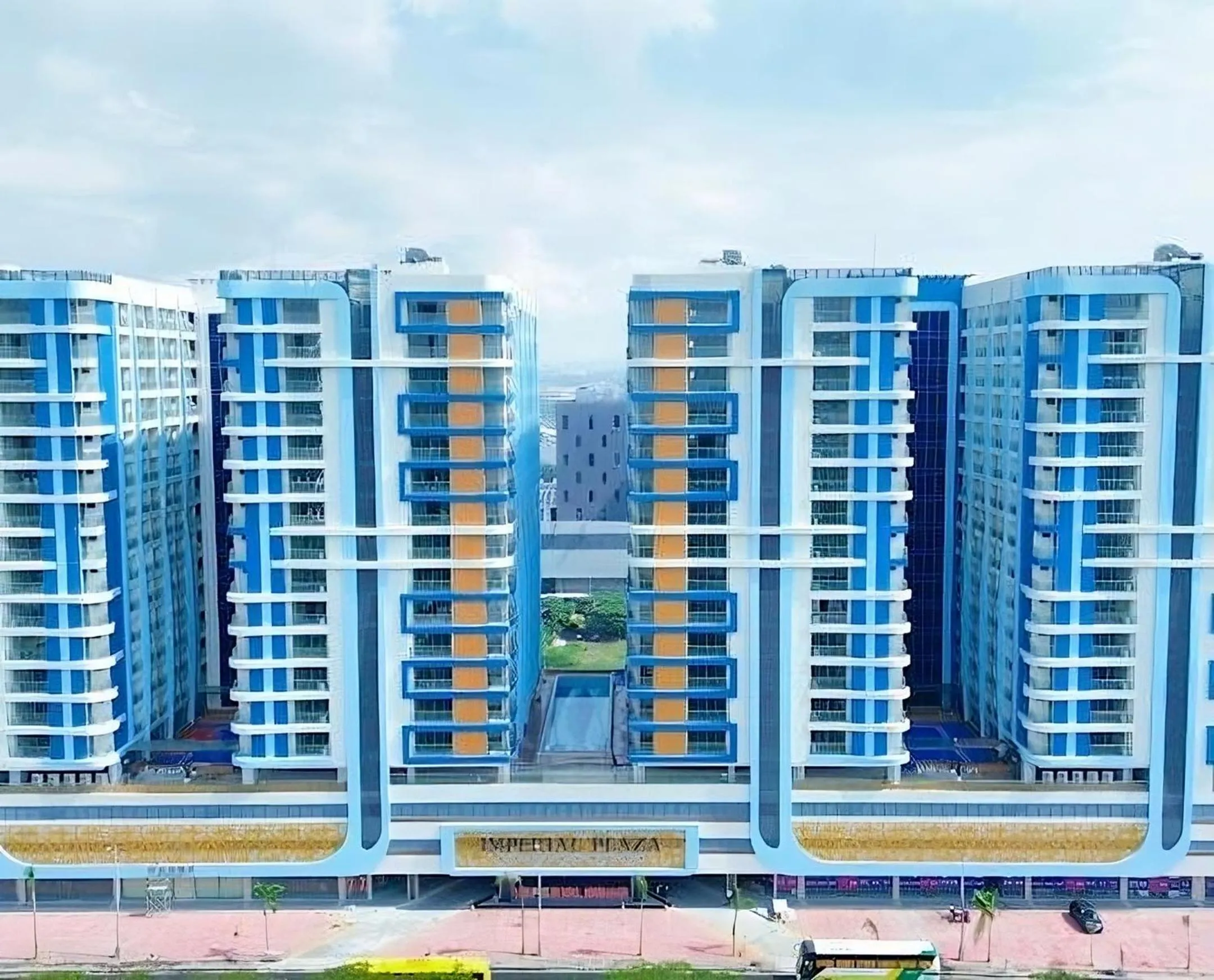 Property building in LCONDOTEL Hotel Studio with Balcony at Imperial Plaza near MOA NAIA PITX