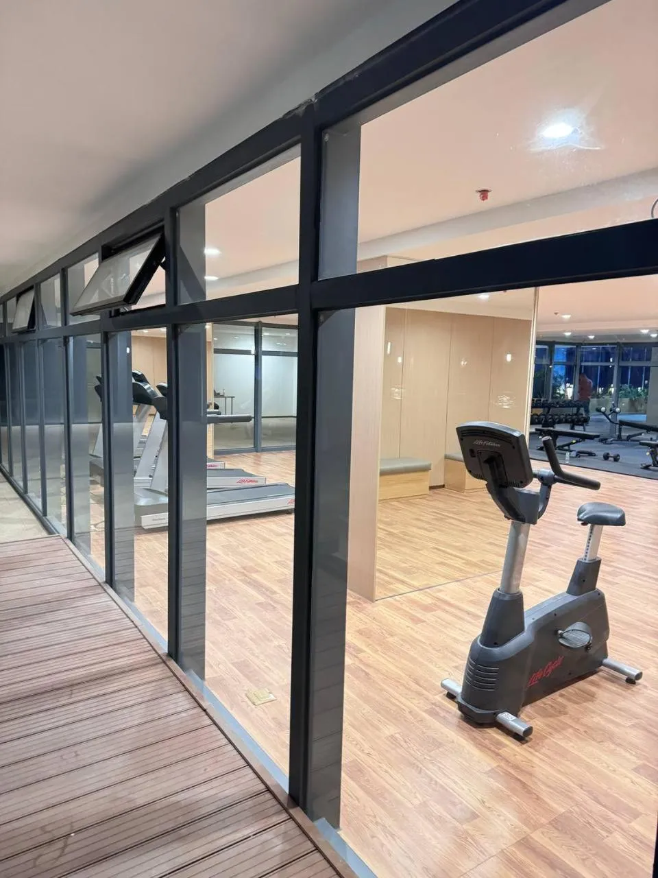 Fitness centre/facilities in LCONDOTEL Hotel Studio with Balcony at Imperial Plaza near MOA NAIA PITX