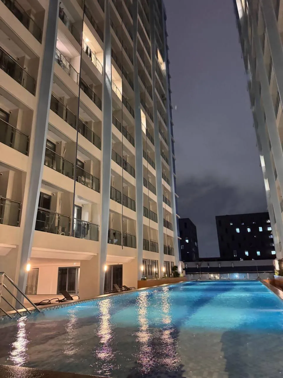 Swimming pool in LCONDOTEL Hotel Studio with Balcony at Imperial Plaza near MOA NAIA PITX
