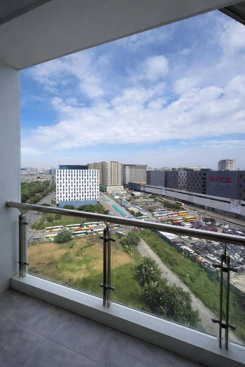 Balcony/Terrace in LCONDOTEL Hotel Studio with Balcony at Imperial Plaza near MOA NAIA PITX