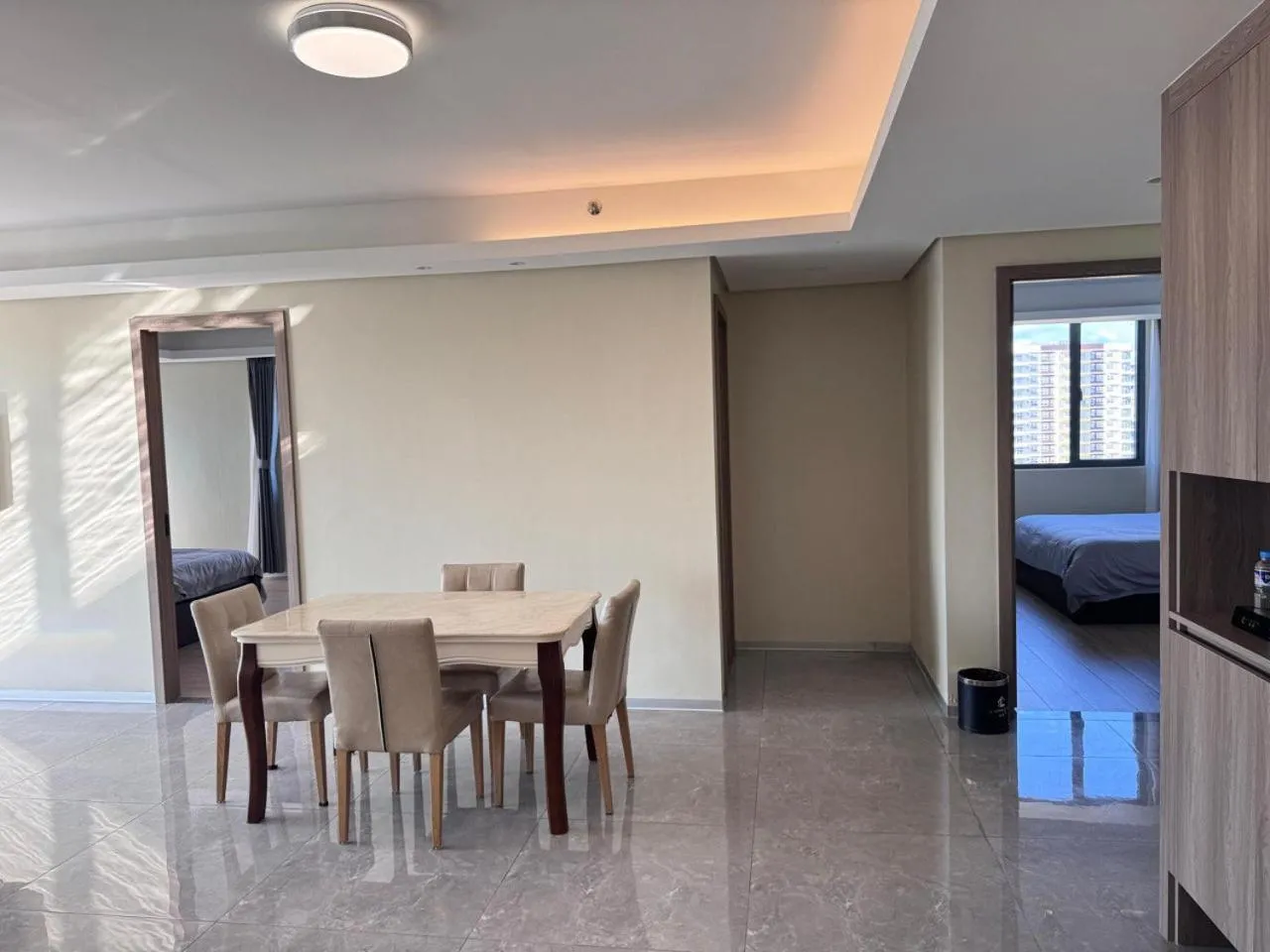 Kitchen or kitchenette in LCONDOTEL Hotel Studio with Balcony at Imperial Plaza near MOA NAIA PITX