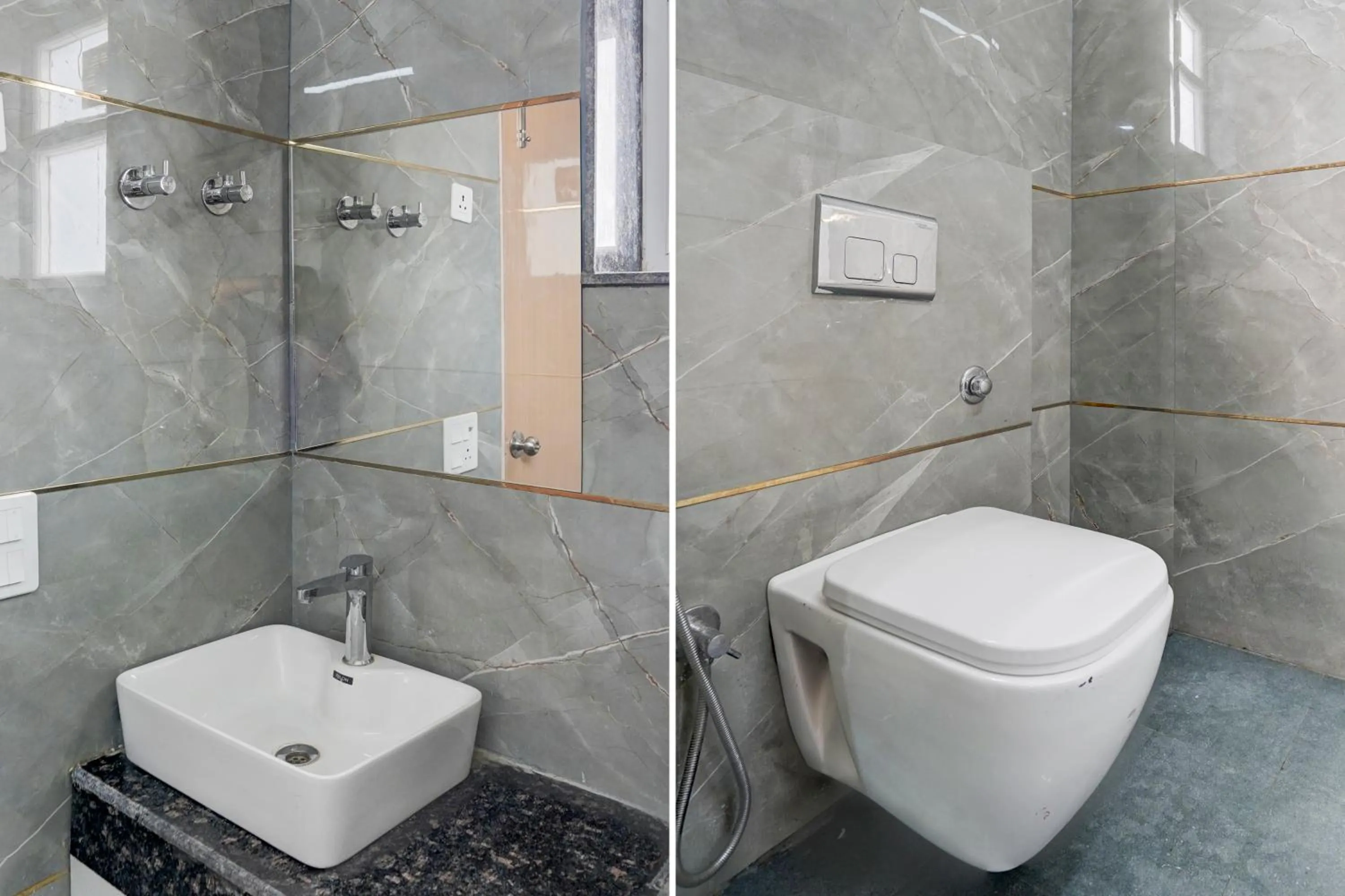 Bathroom in FabHotel Sky - Nr Sapphire 83 Mall, Manesar