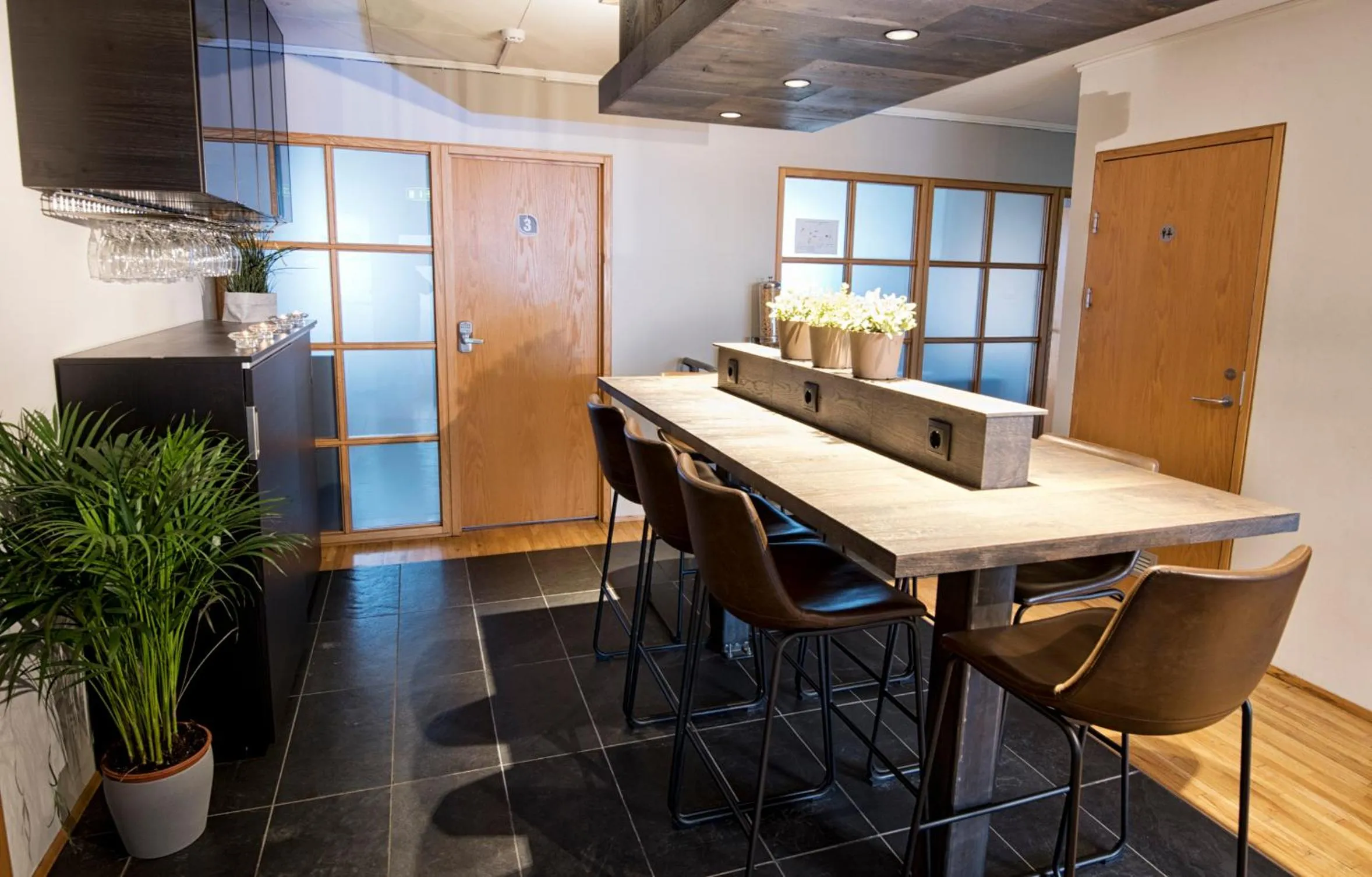 Dining area in B14 Hostel