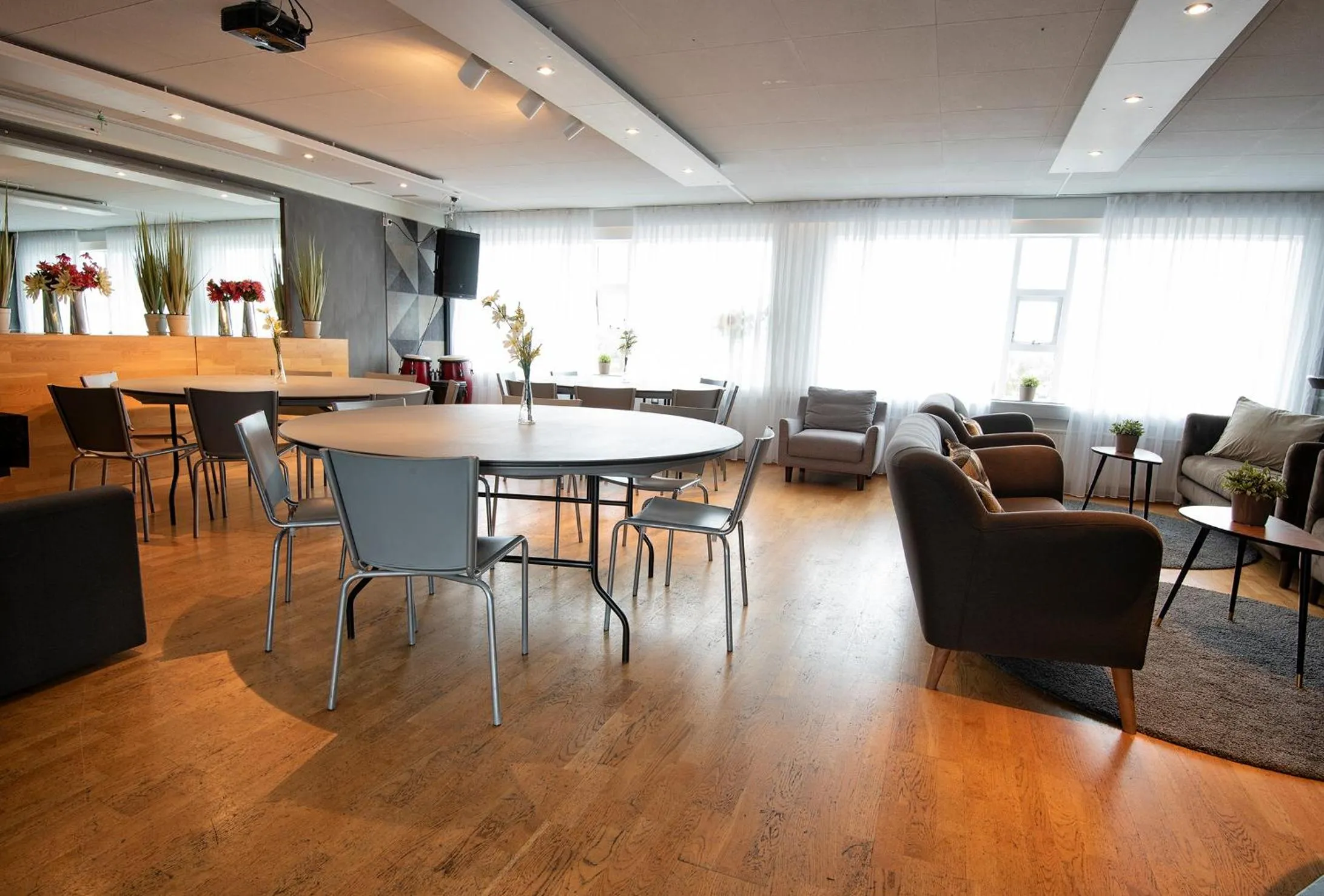 Dining area in B14 Hostel