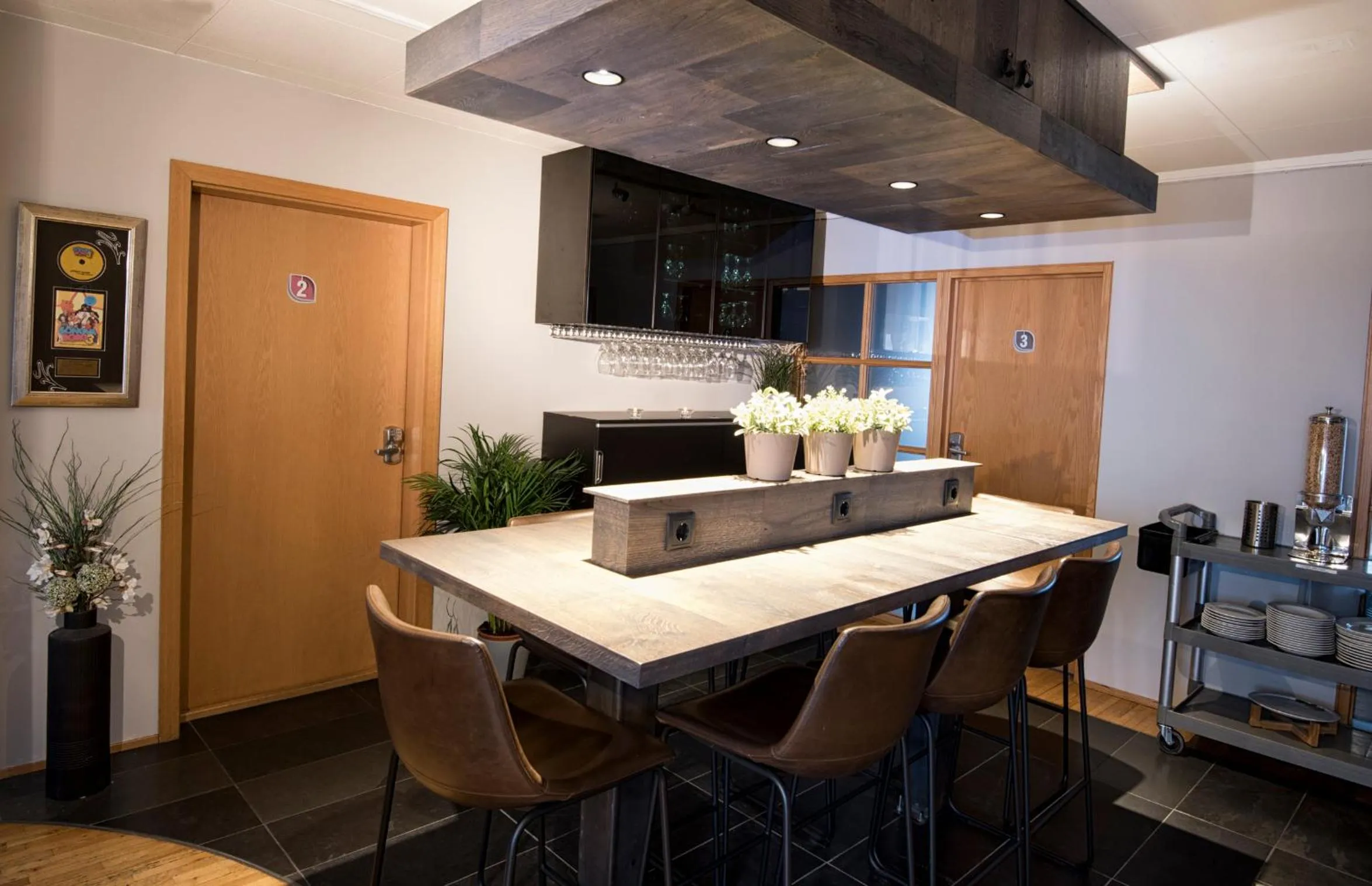 Dining area in B14 Hostel