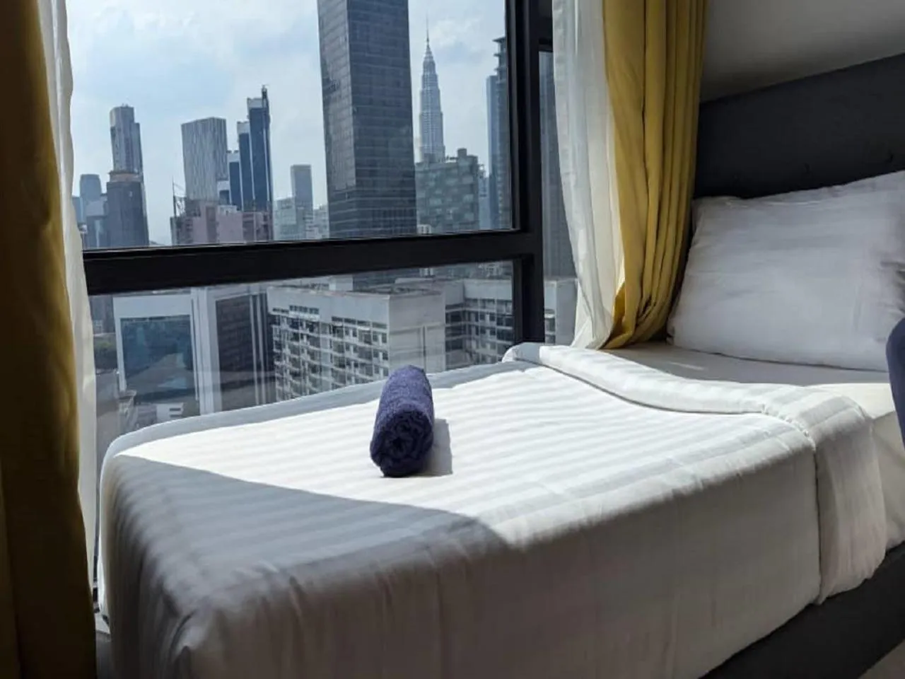 Bed in Axon Residence Kuala Lumpur Pavilion