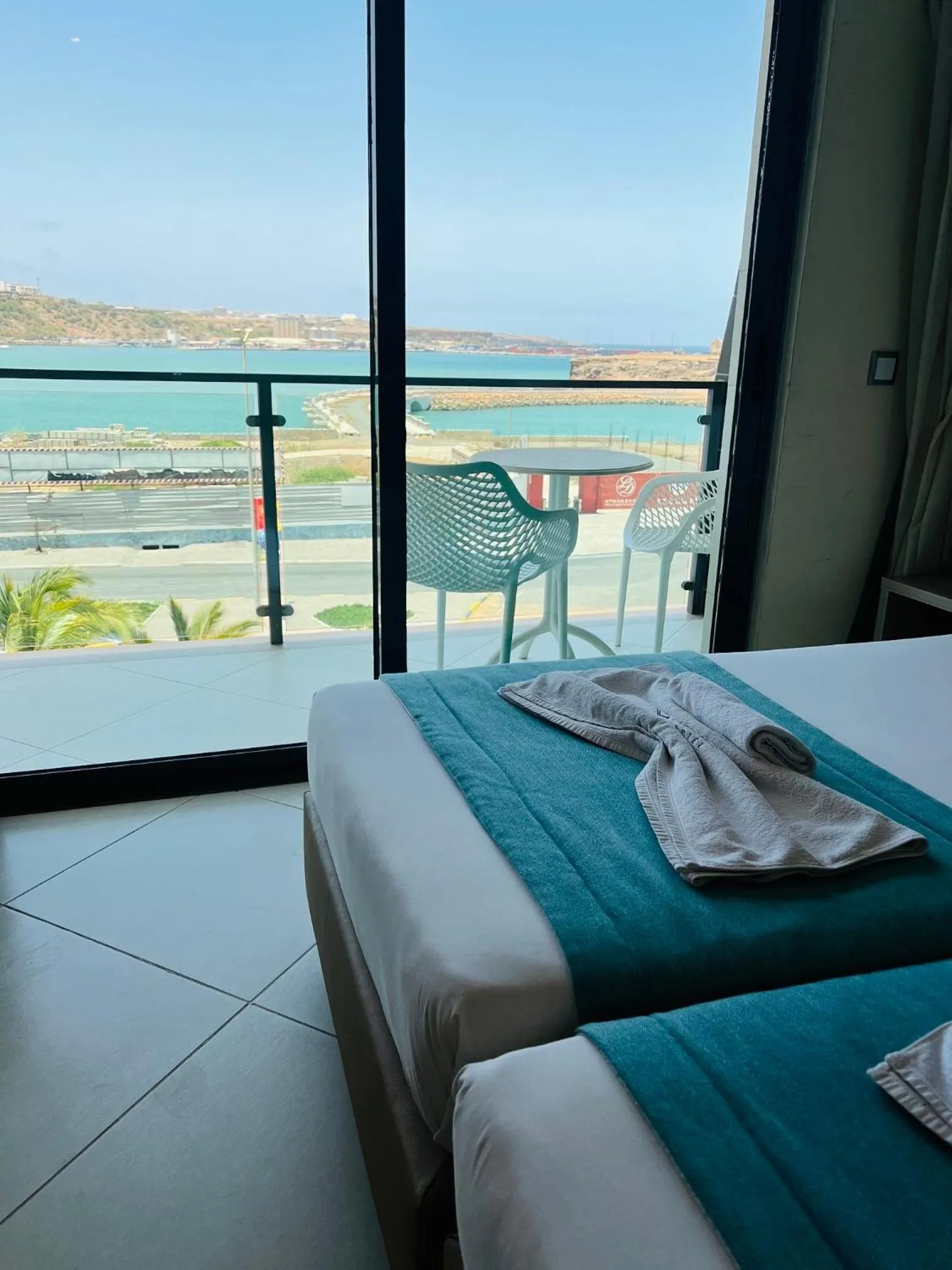 Patio, Bed in Beramar Hotel