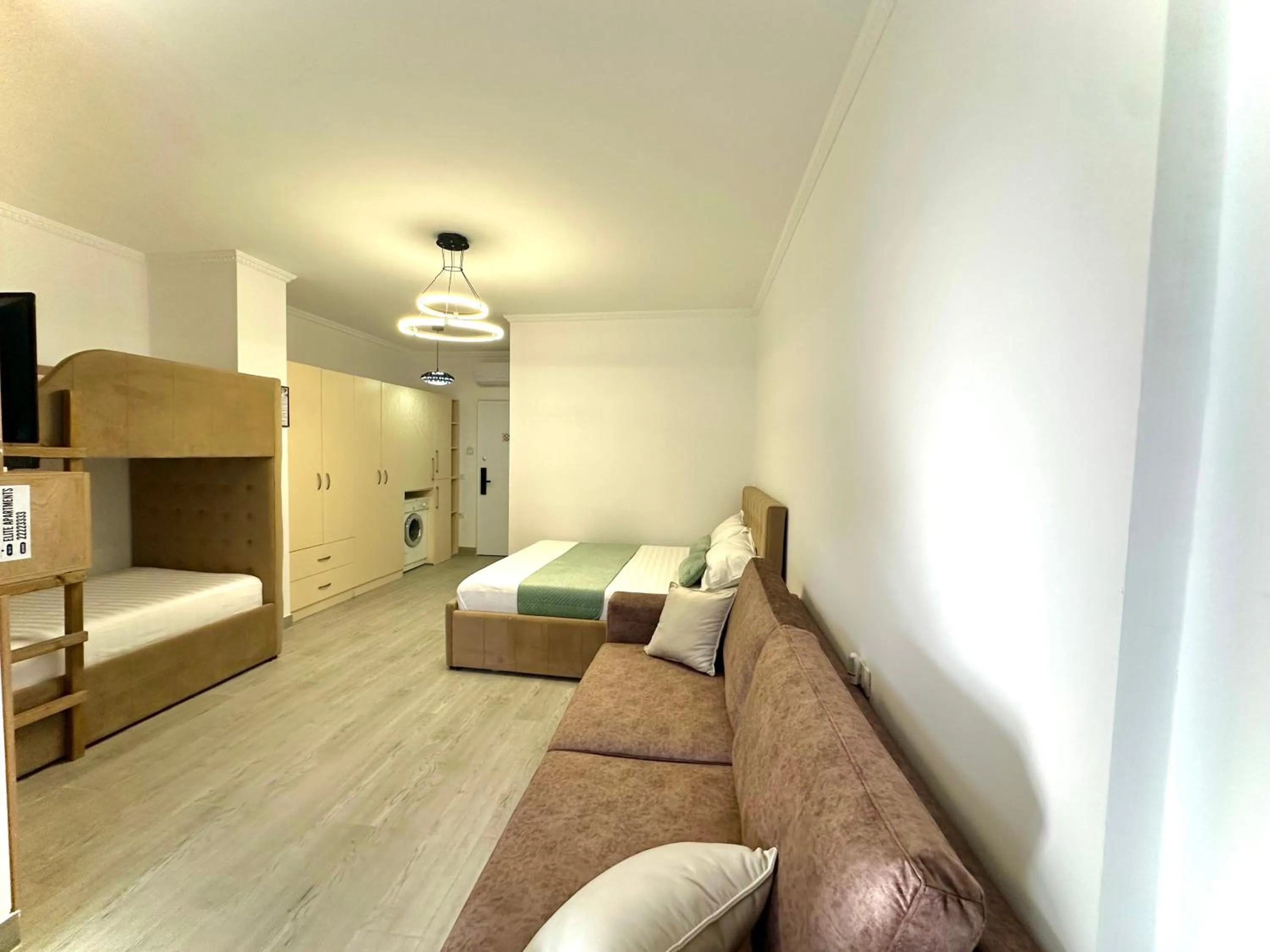 Living room, Bed in Elite Apartments