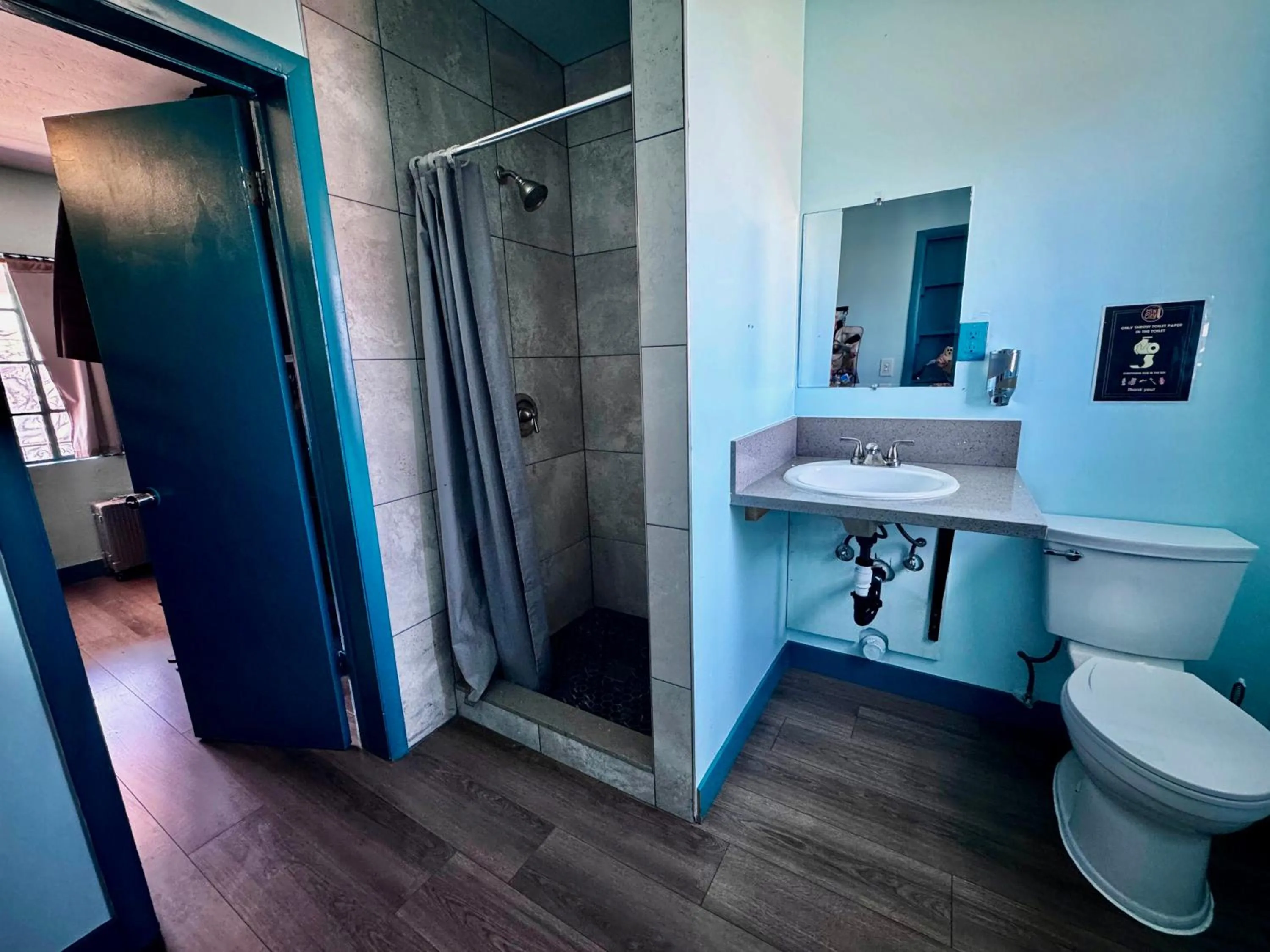 Bathroom in Sin City Hostel