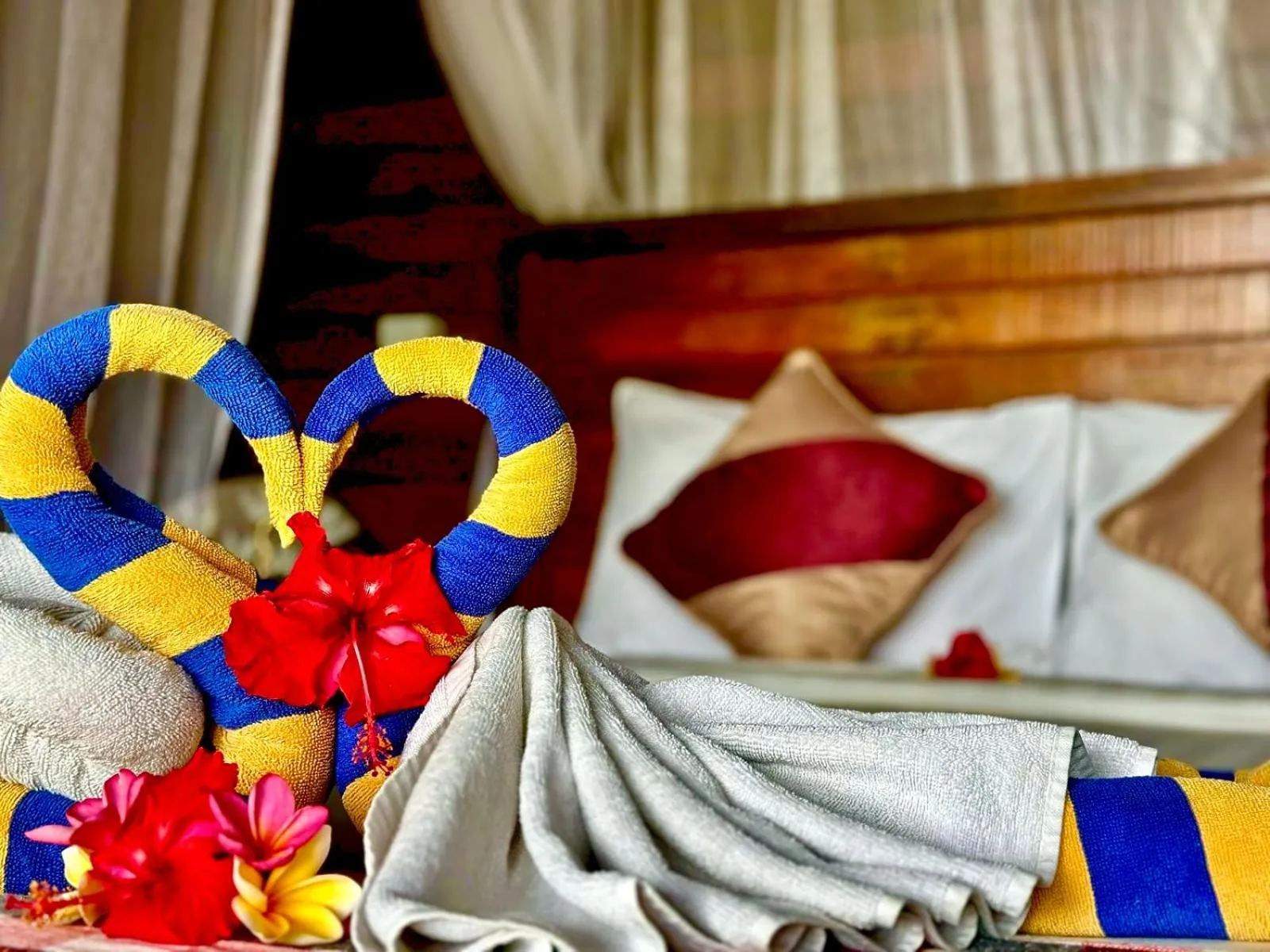 Bed in D mas huts lembongan