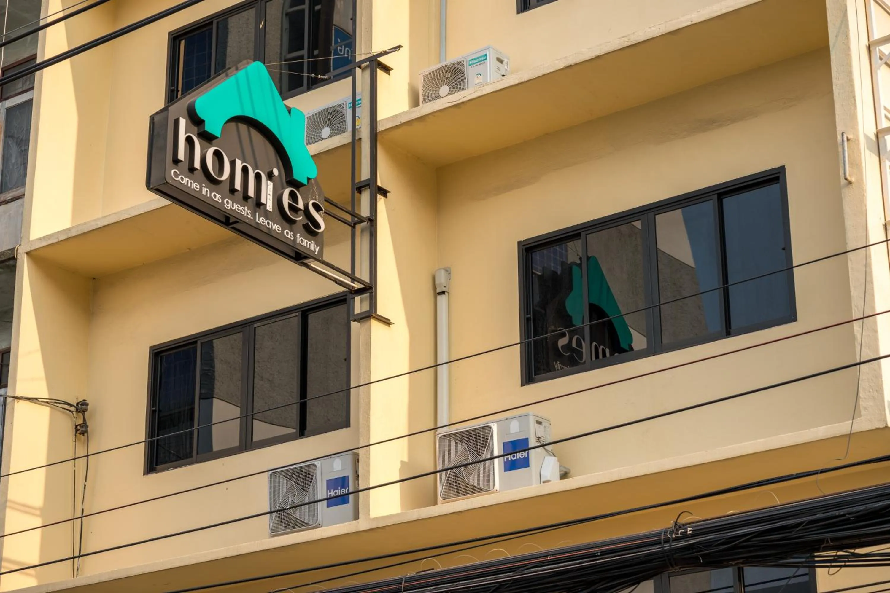 Property building in Homies Ratchada Hotel
