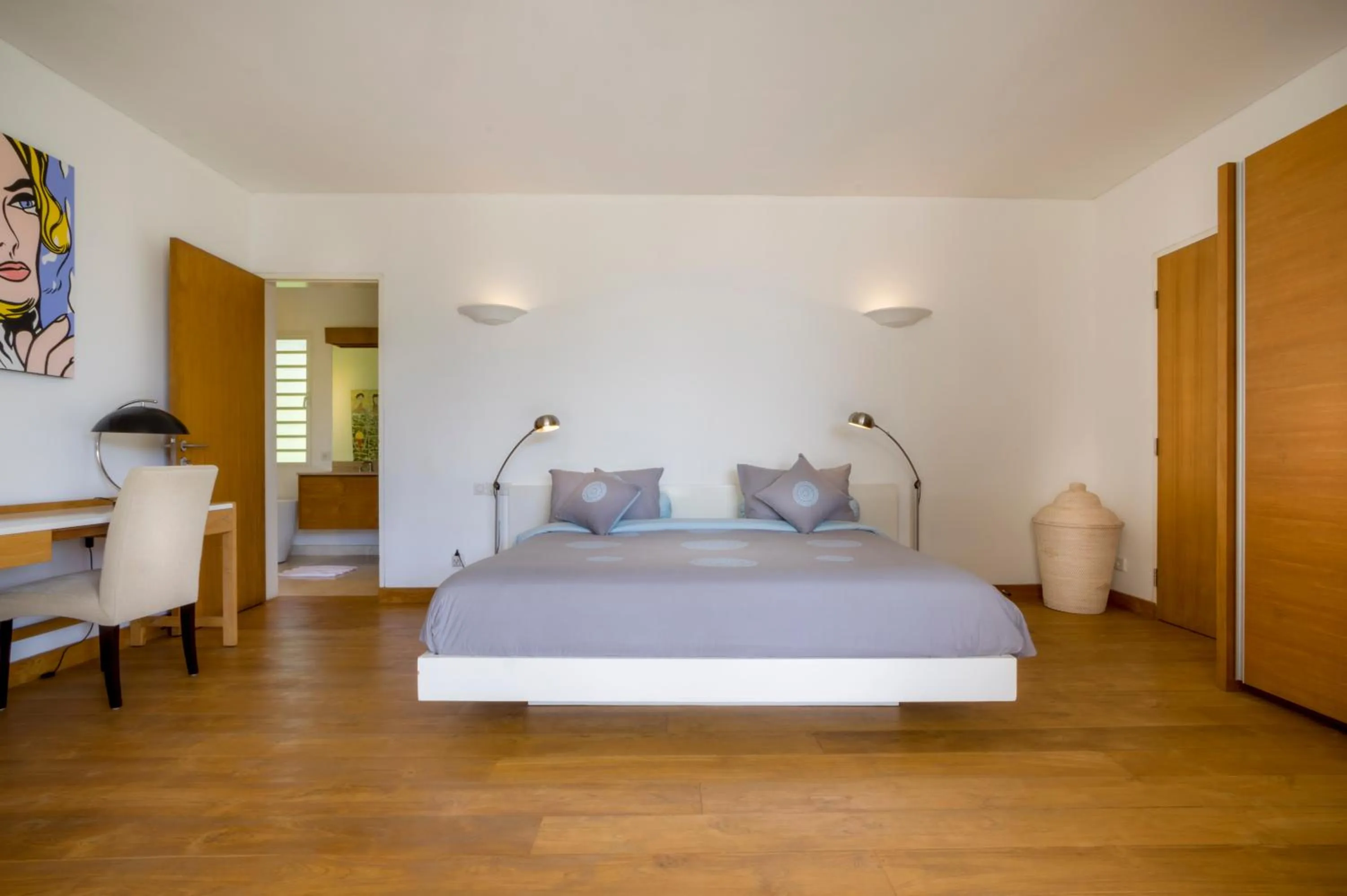 Bed in Akilea Luxury Villas