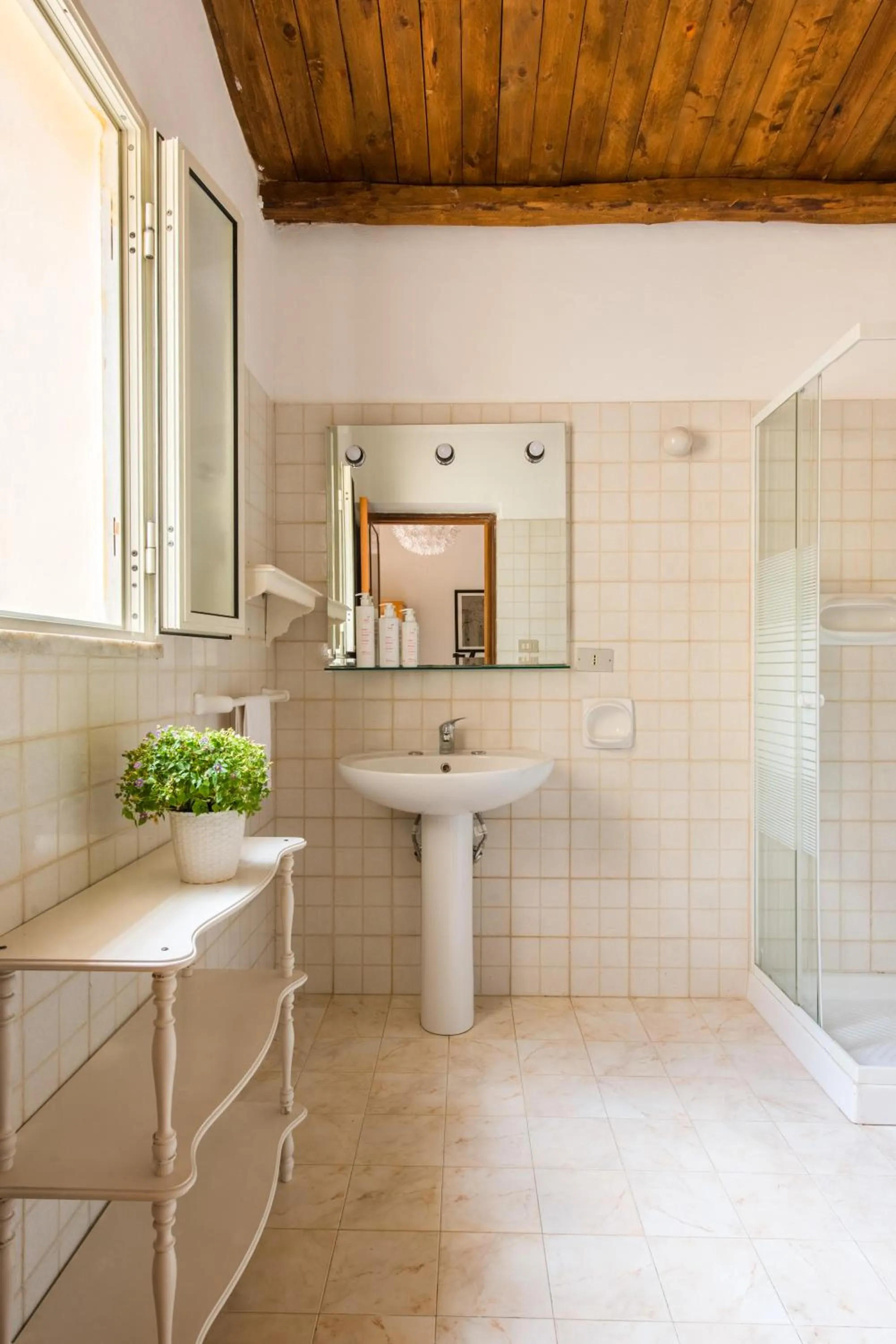 Bathroom in Lovely Room by Mondello Beach