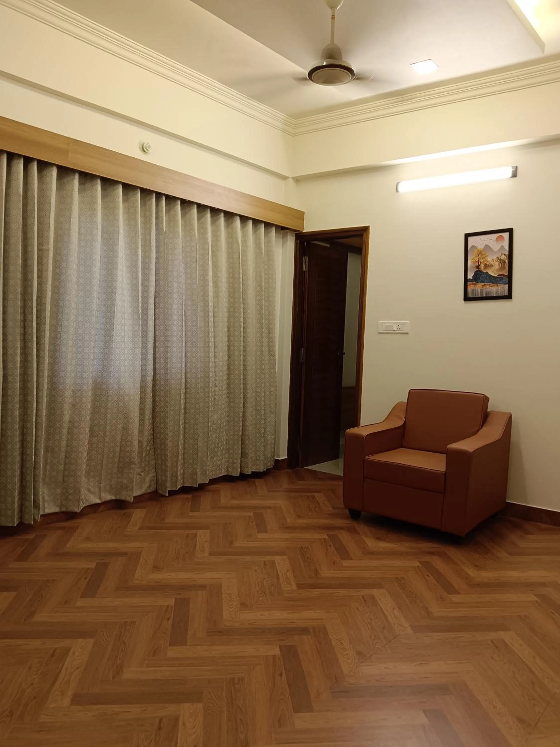 Living room in Krishna Inn