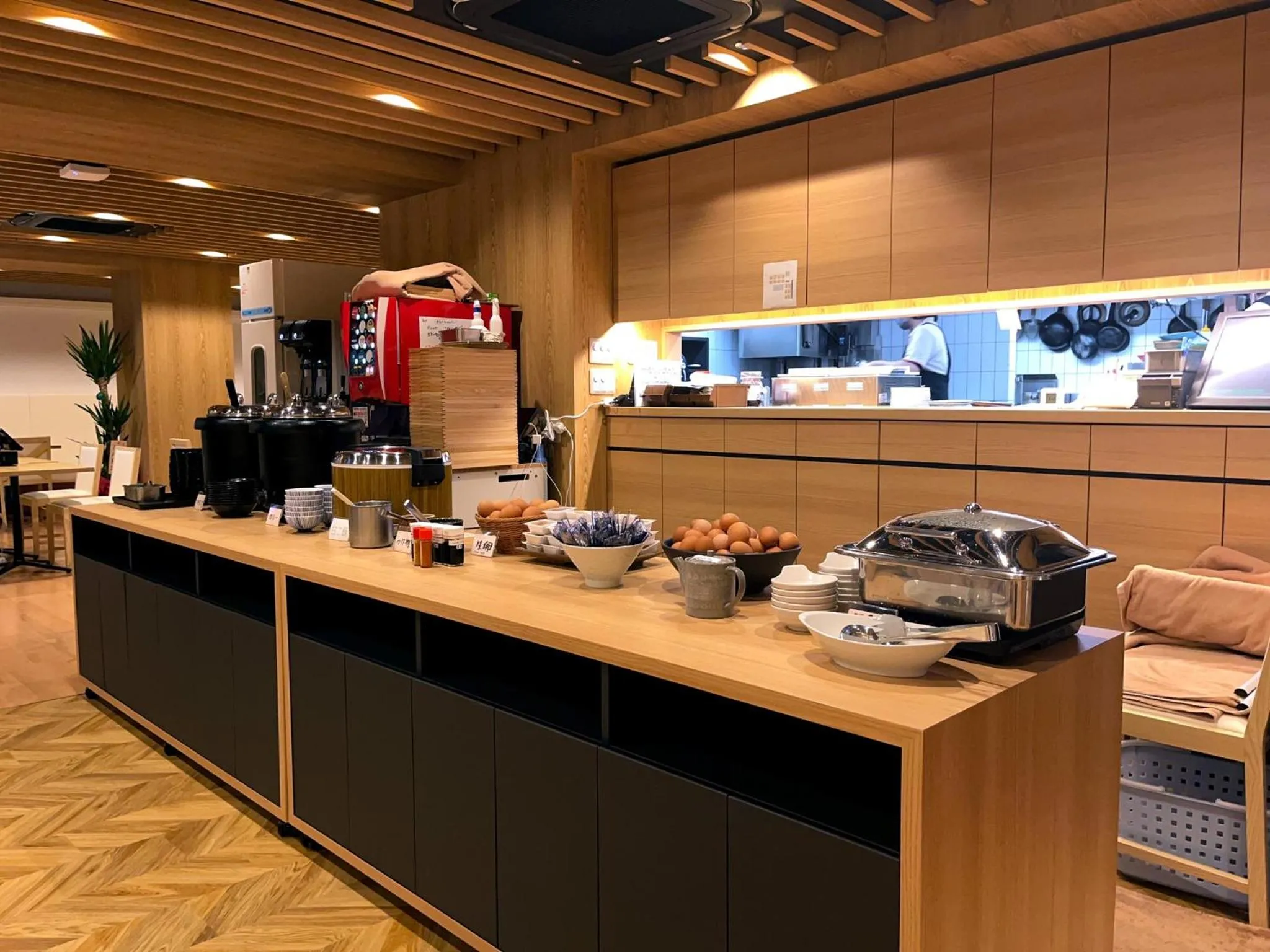 Buffet breakfast in Sauna & Capsule Hotel Rumor Plaza