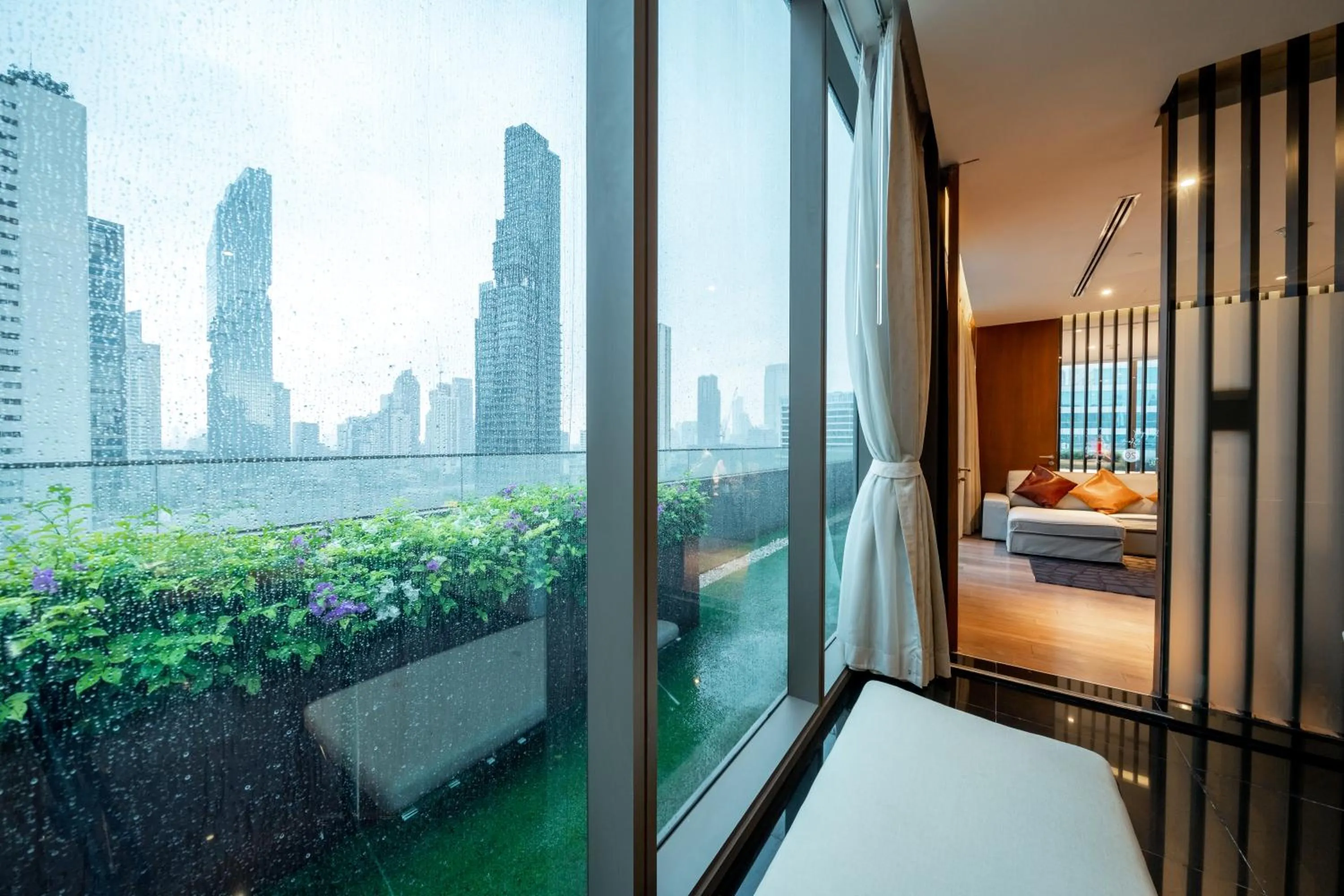 View (from property/room), Bed in Amara Bangkok Hotel