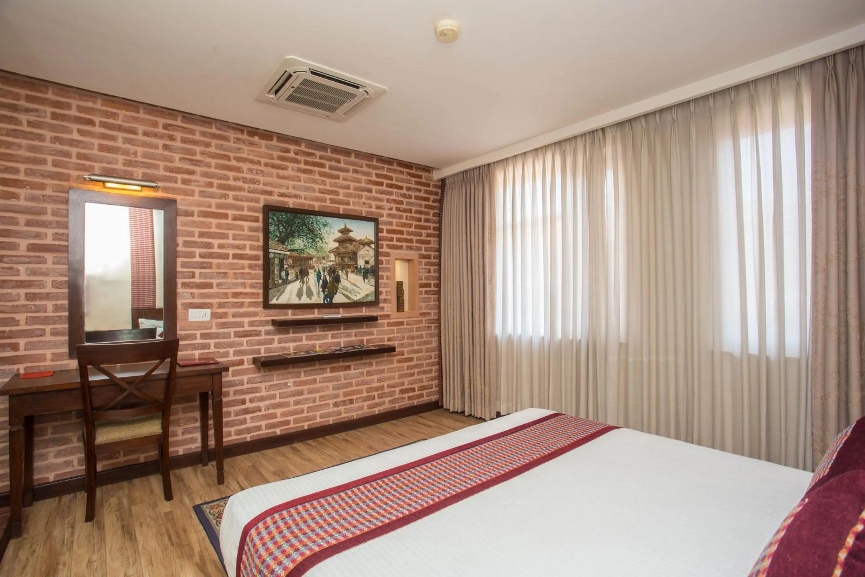 Photo of the whole room, Bed in Hotel Marshyangdi