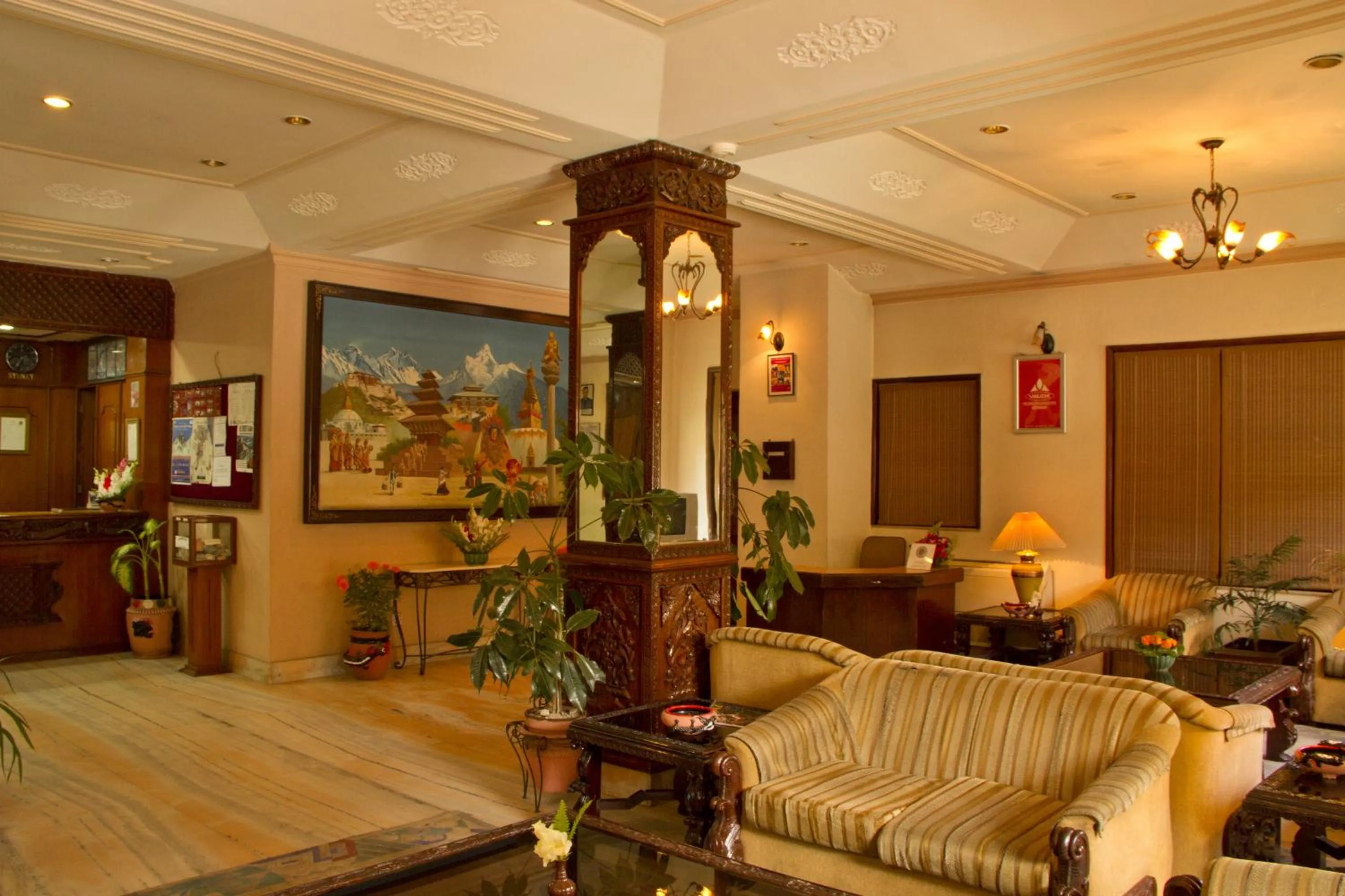 Lobby or reception in Hotel Marshyangdi