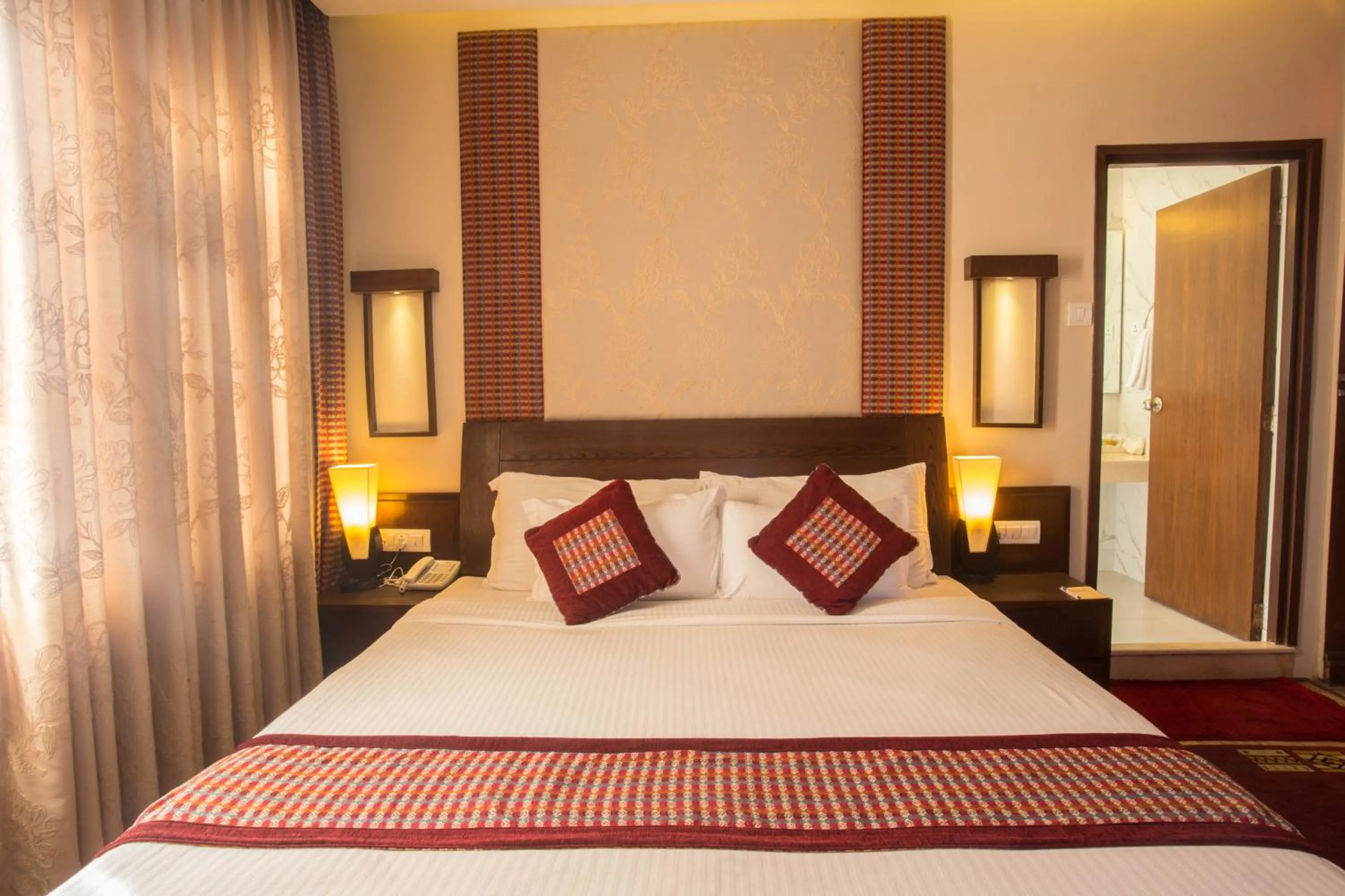 Photo of the whole room, Bed in Hotel Marshyangdi