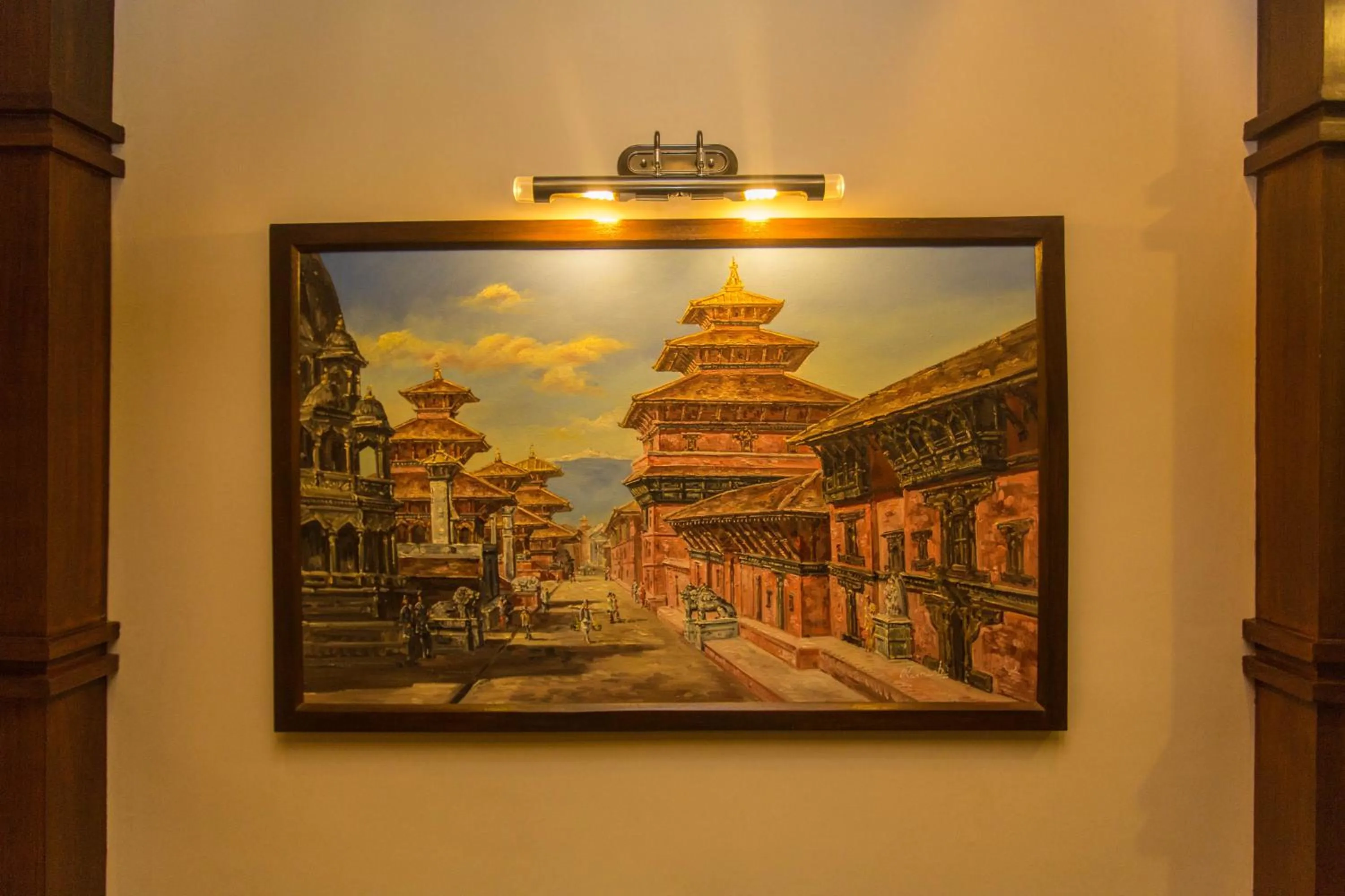 Decorative detail in Hotel Marshyangdi
