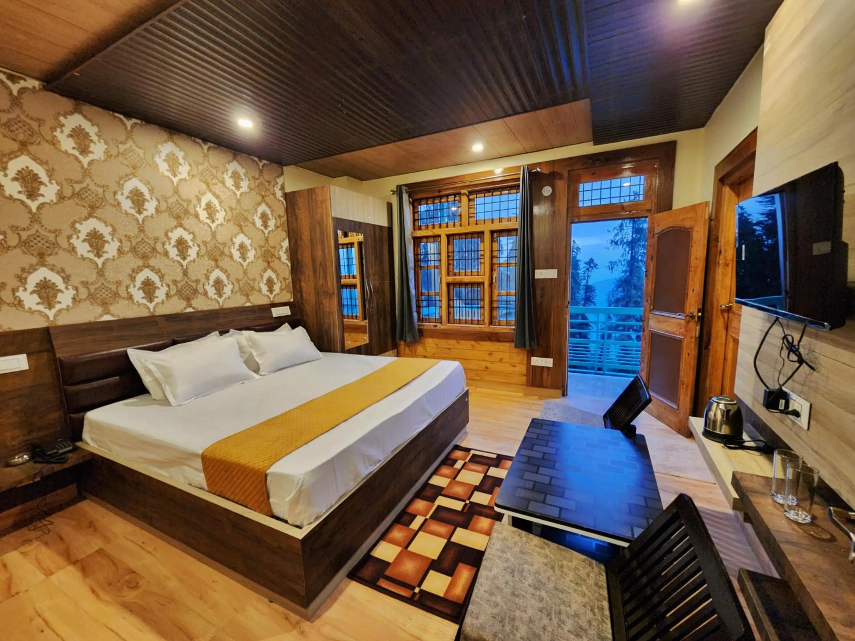 Bed in Hotel Ranveer Palace