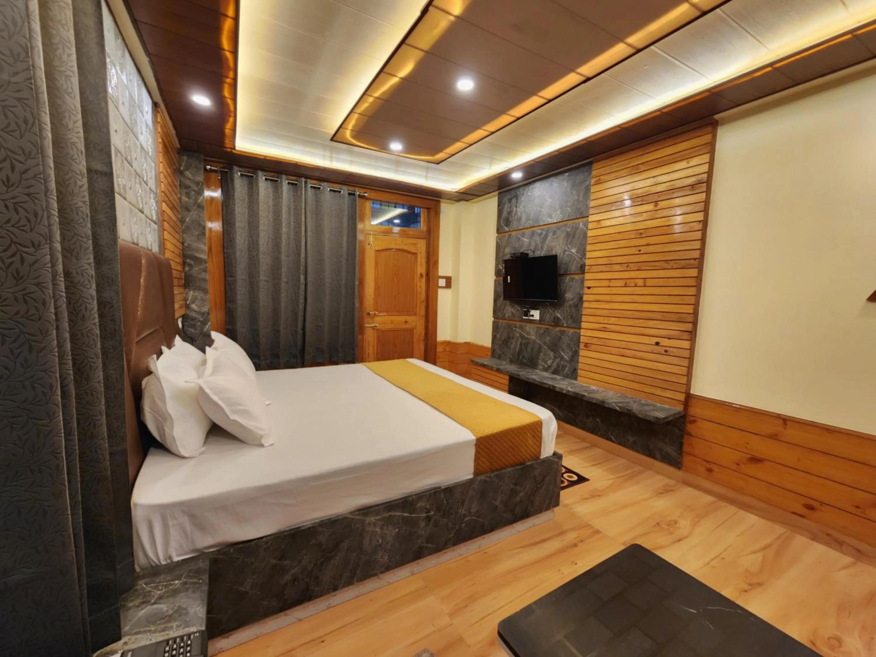 Bed in Hotel Ranveer Palace