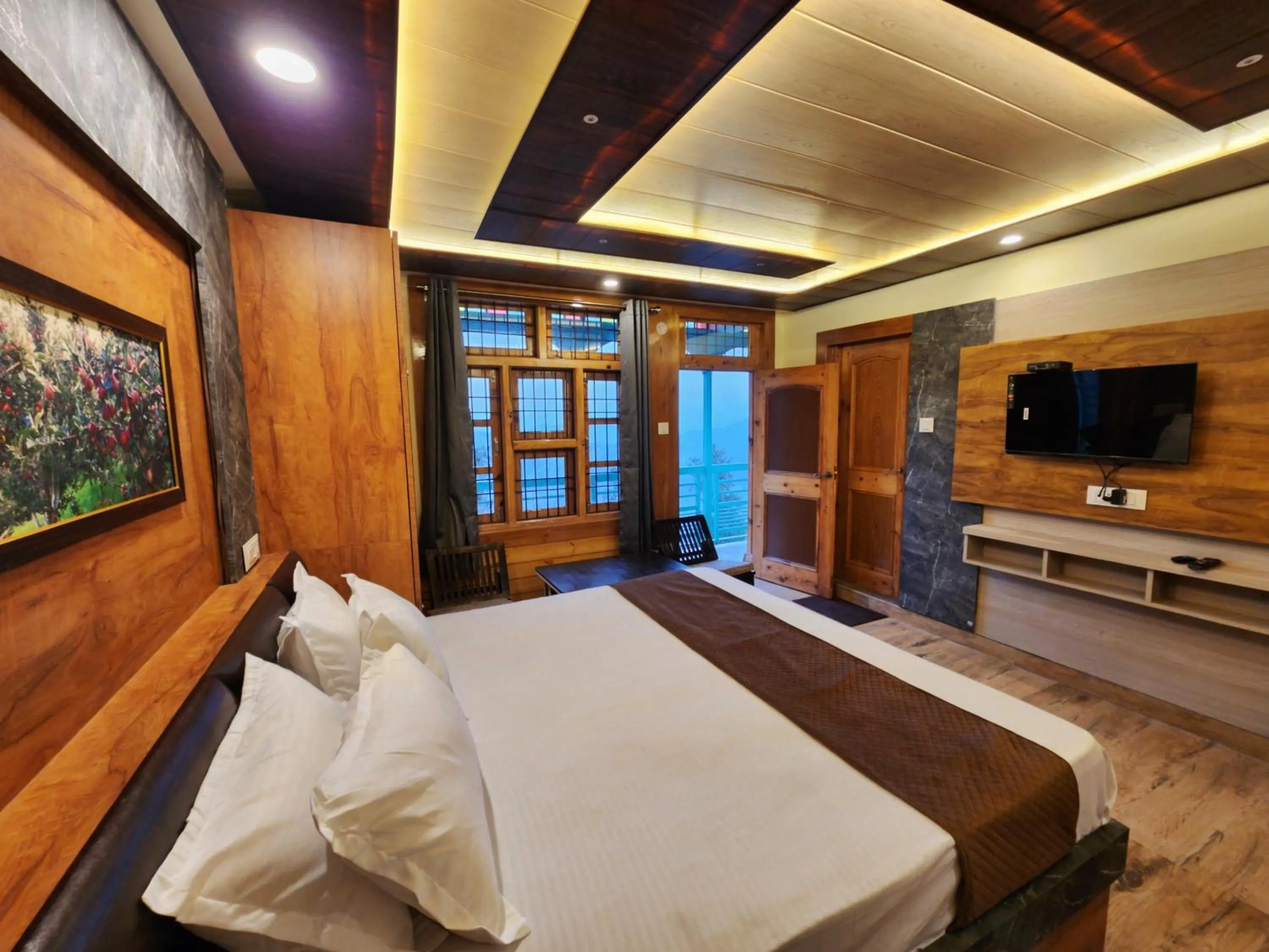 Bed in Hotel Ranveer Palace