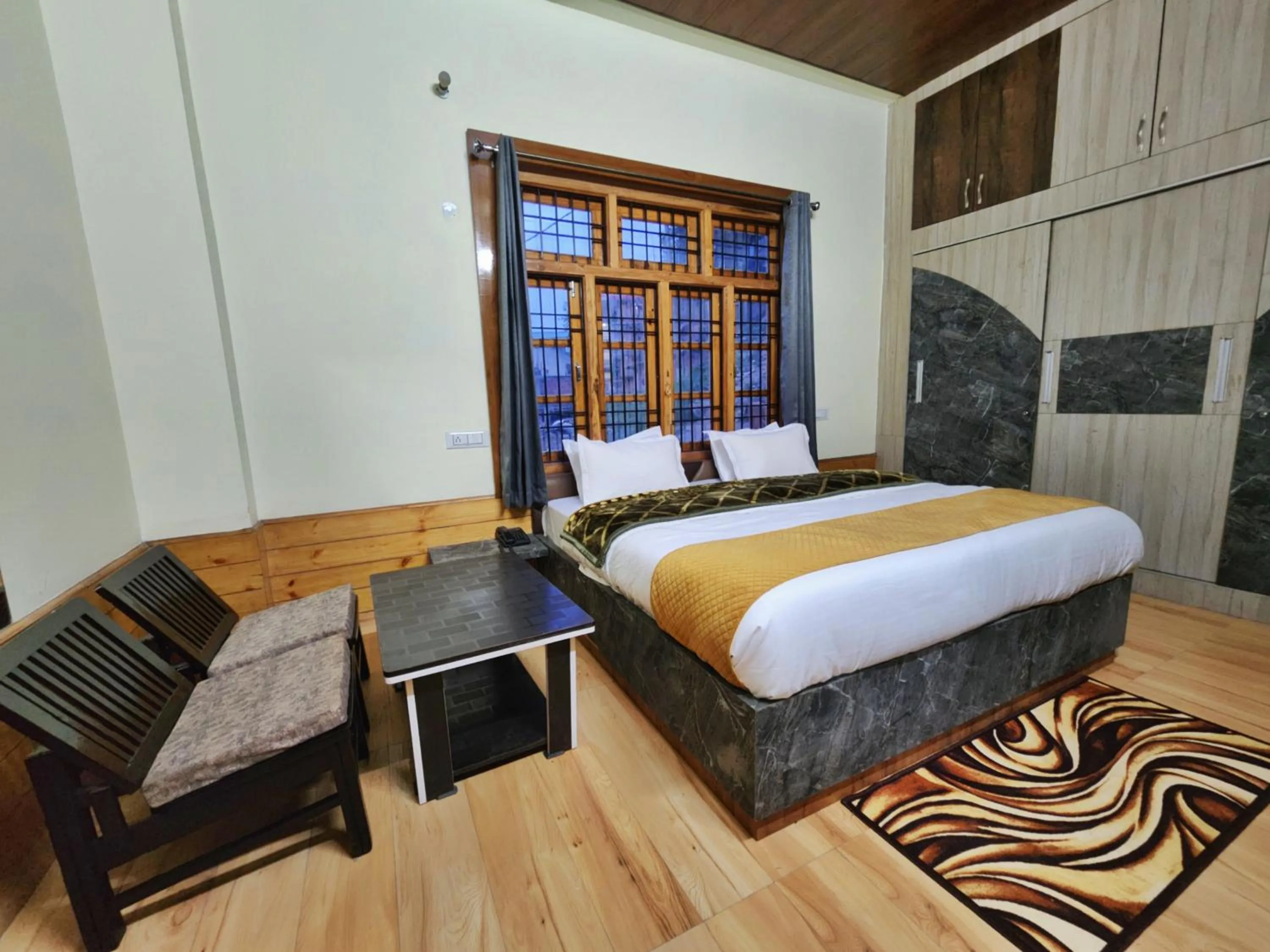 Bed in Hotel Ranveer Palace