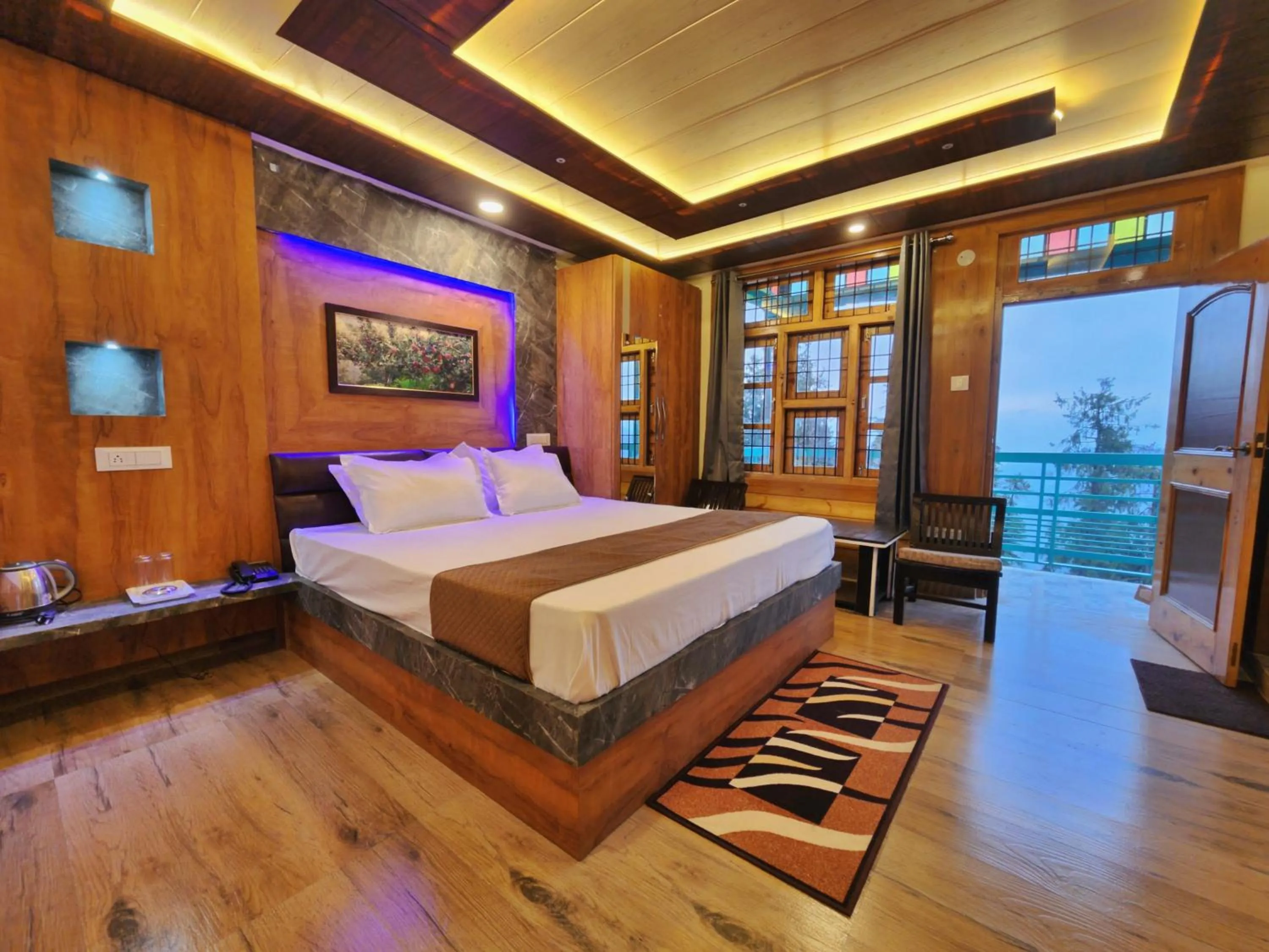 Bed in Hotel Ranveer Palace