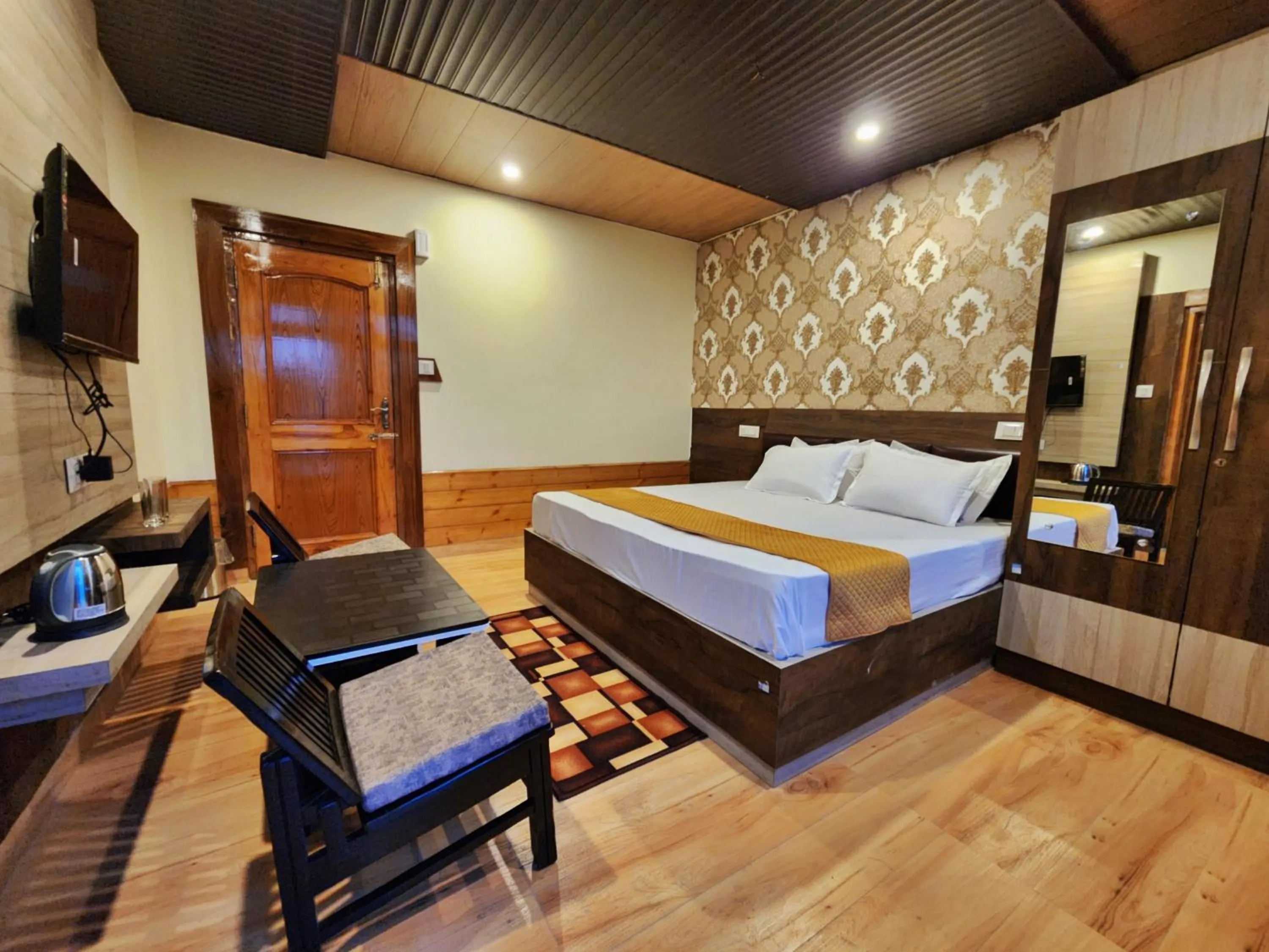 Bed in Hotel Ranveer Palace