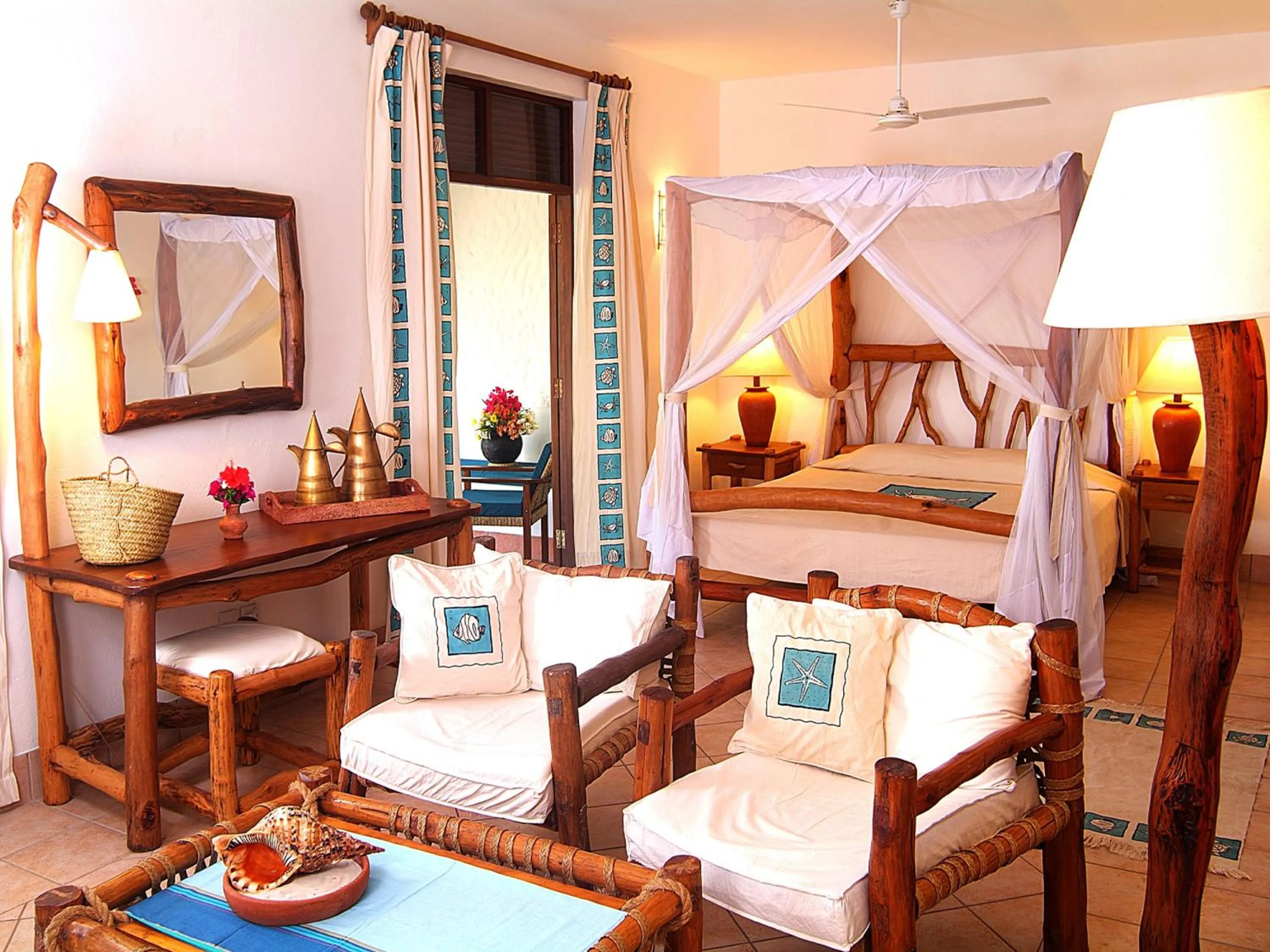 Bed in Pinewood Beach Resort and Spa