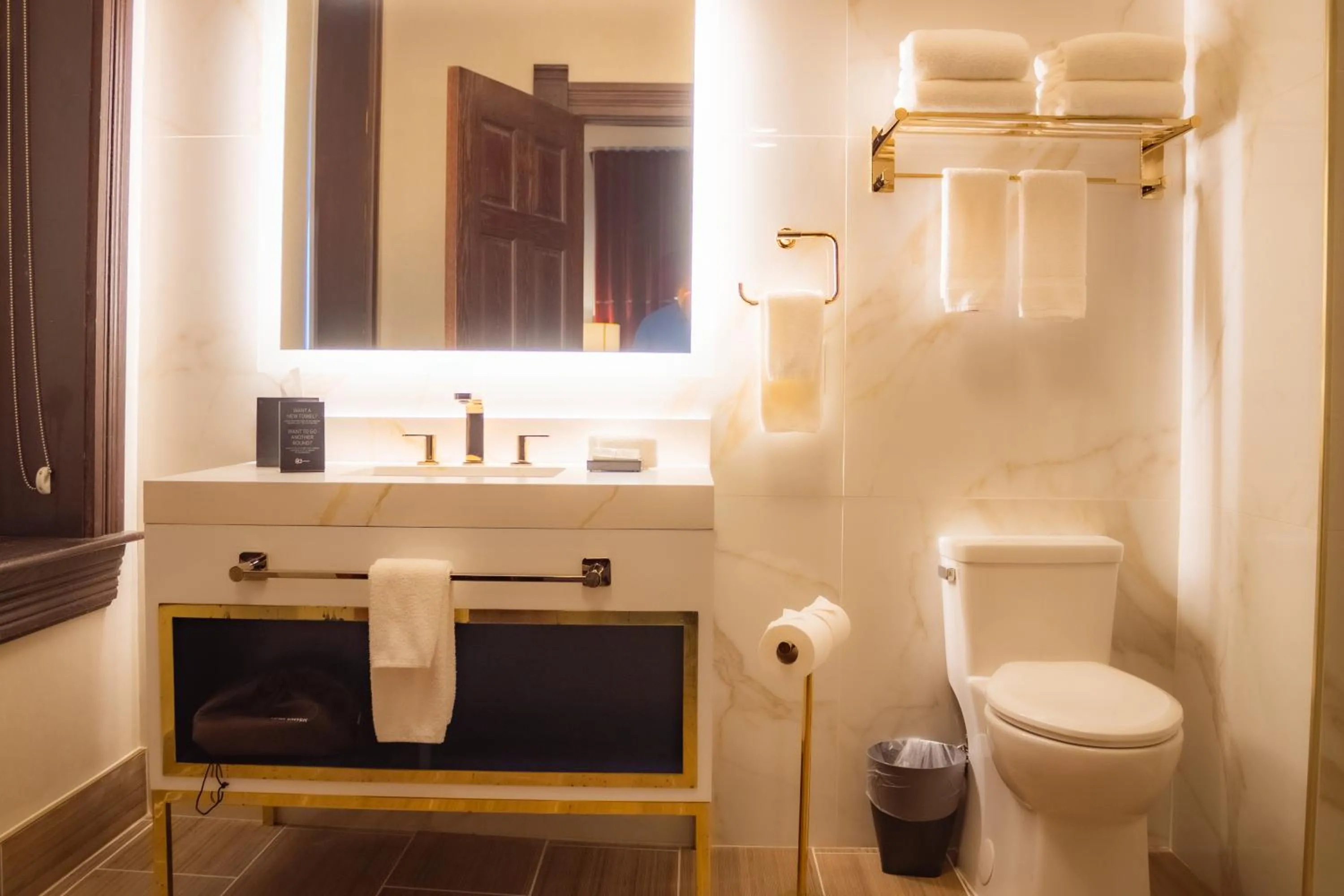 Bathroom in Rocksino by Hard Rock Deadwood