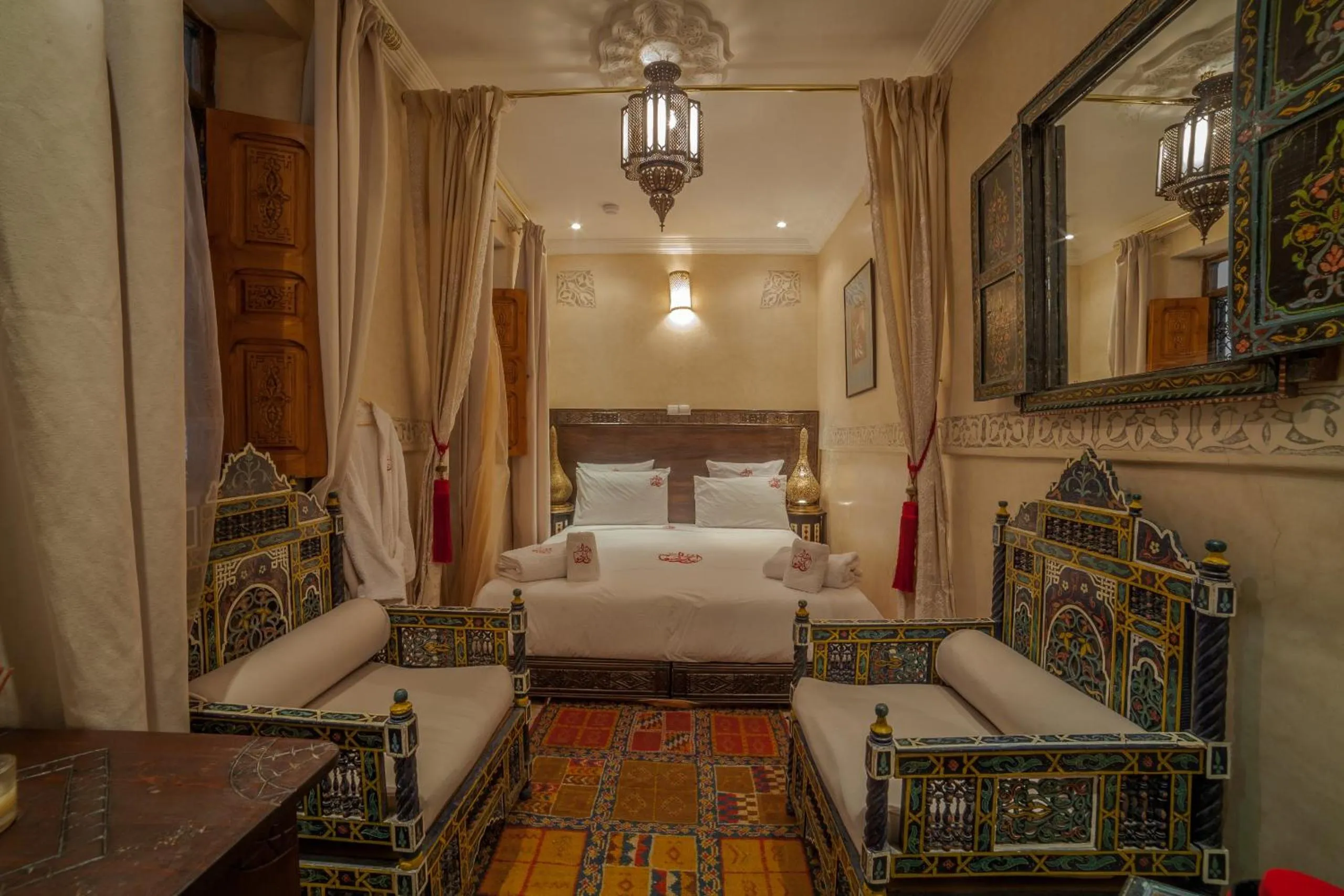 Seating area in Riad Ikalimo 1