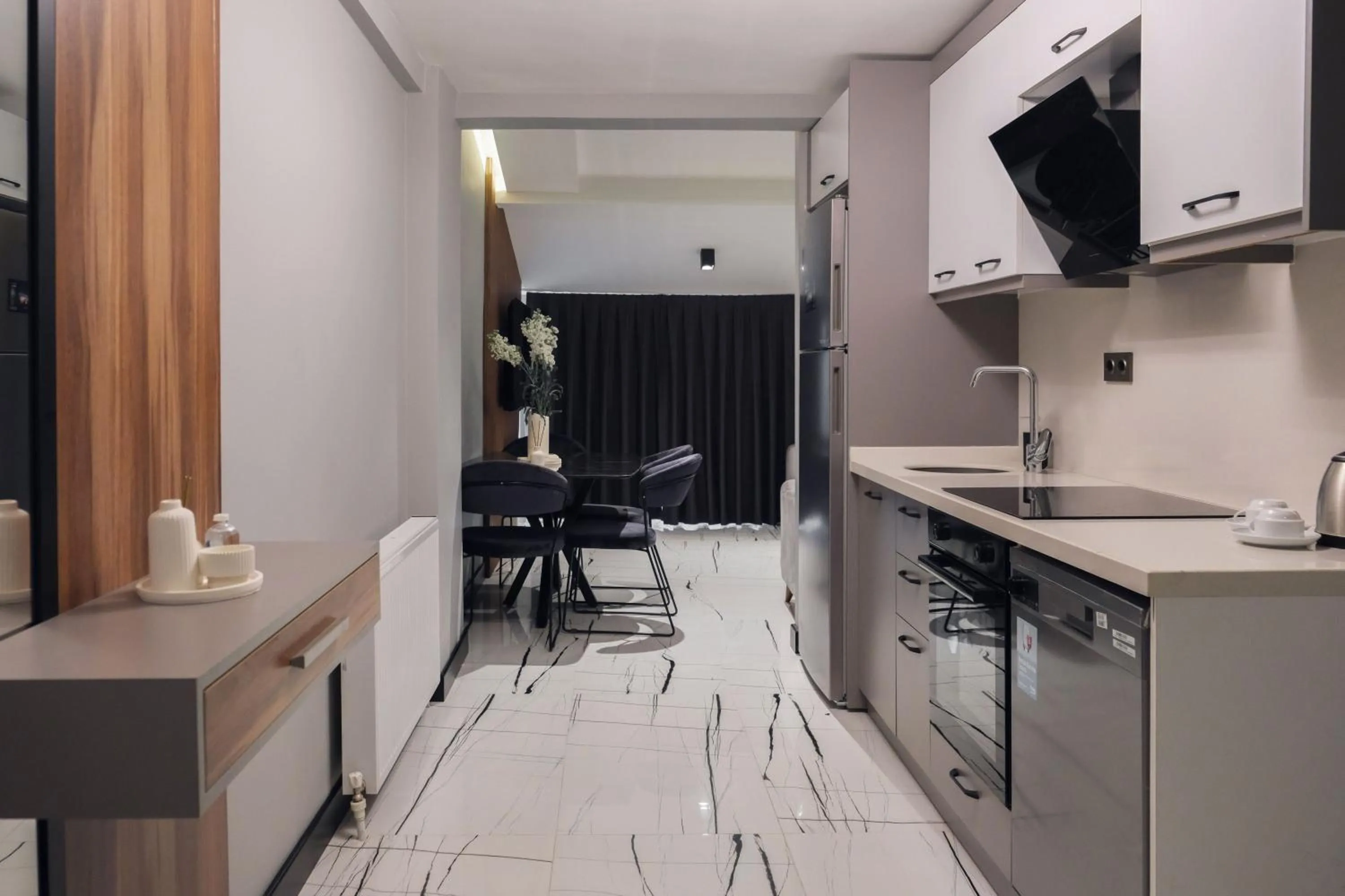 kitchen in No25 Suites Nisantasi