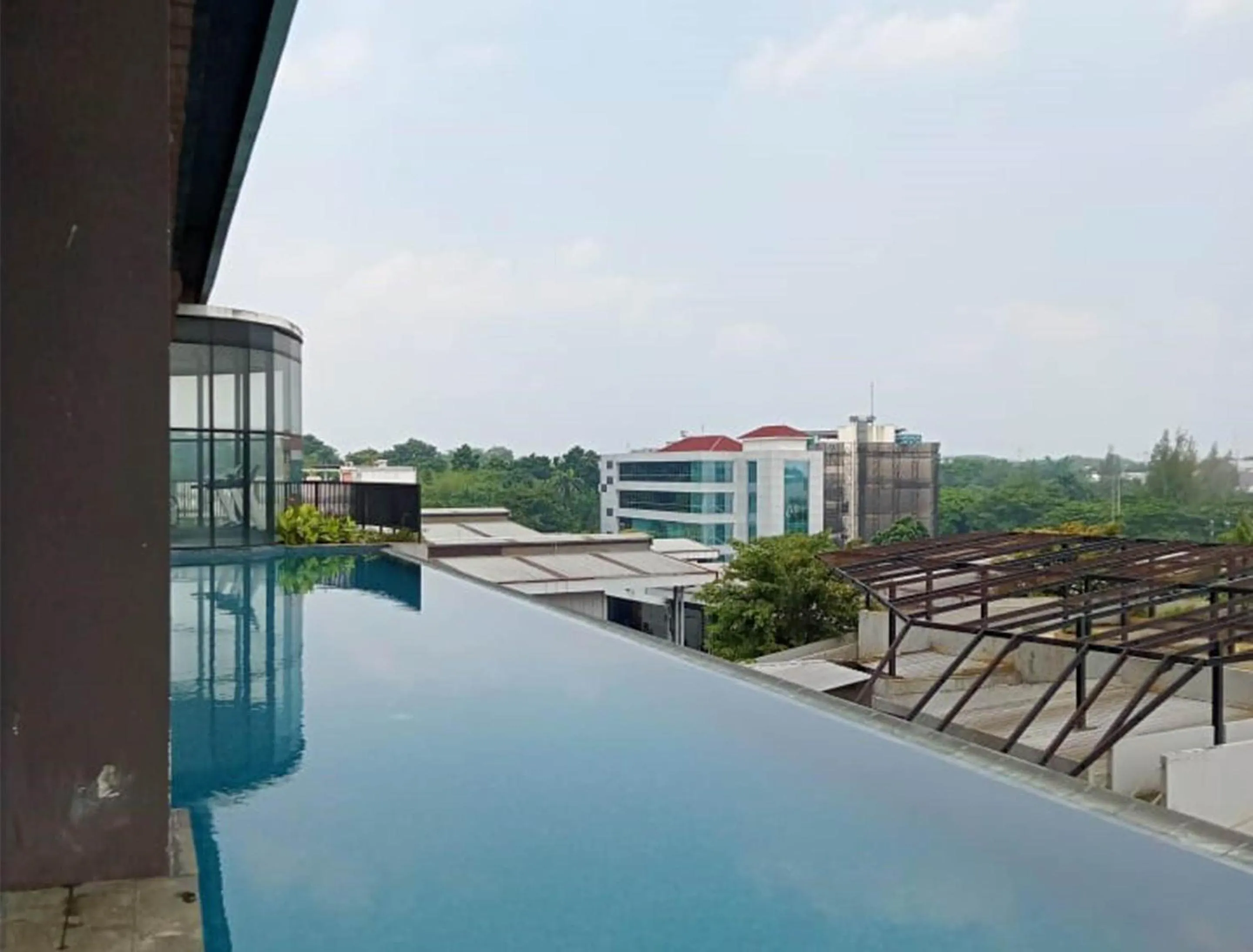 Pool view in The Cozy Rooms at The Ayoma Residence, BSD Serpong