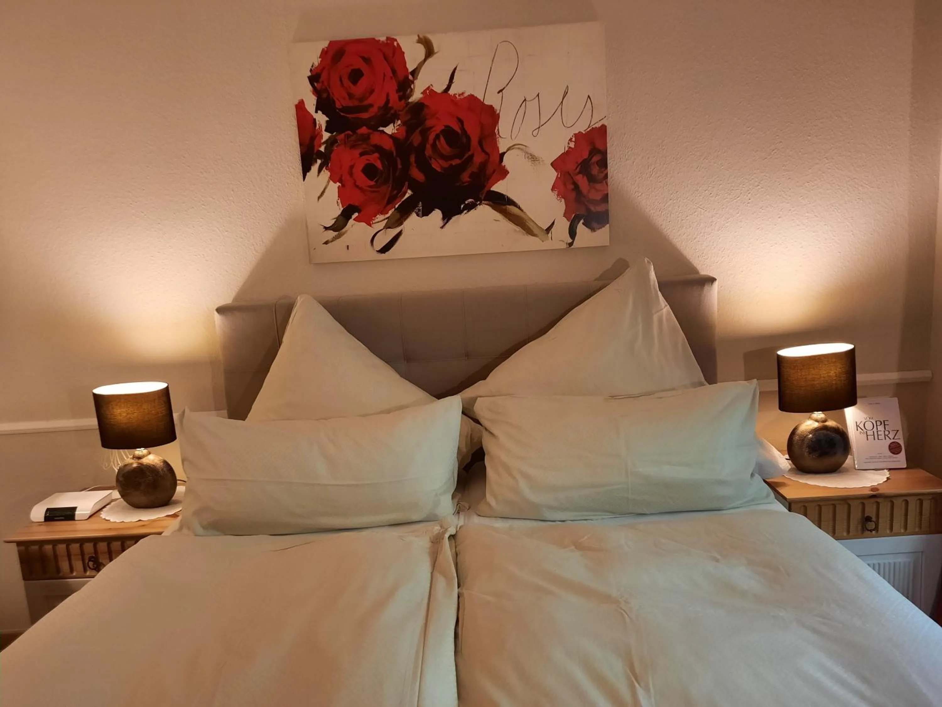 Bed in Landhaus Zum Heidewanderer mit THERMEplus