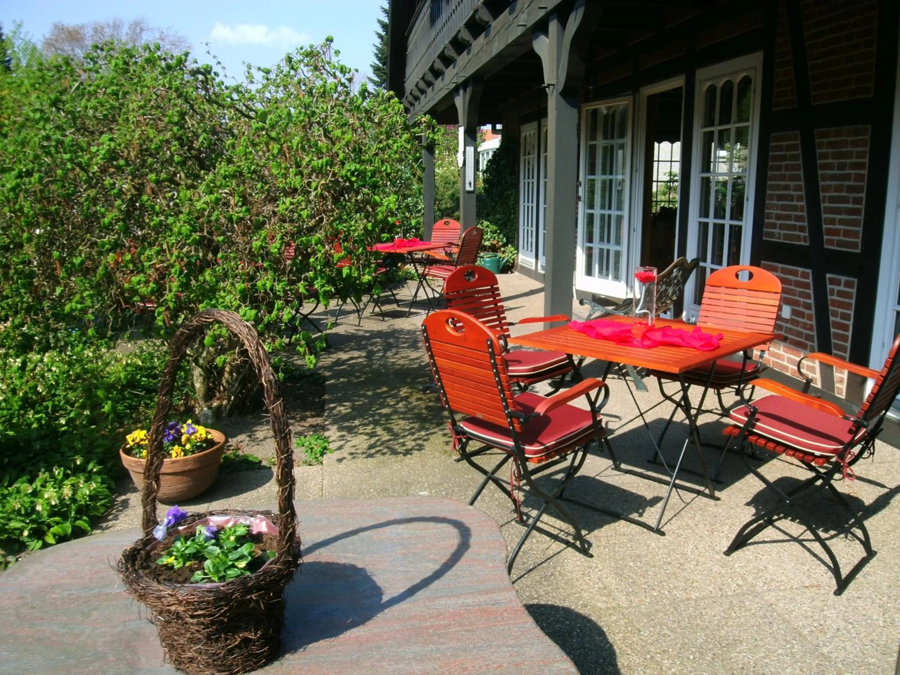 Garden in Landhaus Zum Heidewanderer mit THERMEplus