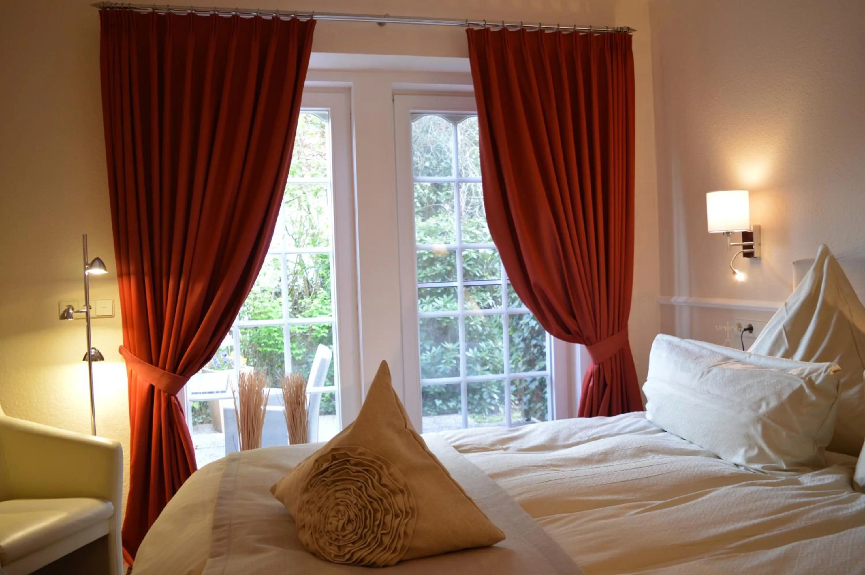 Bed in Landhaus Zum Heidewanderer mit THERMEplus