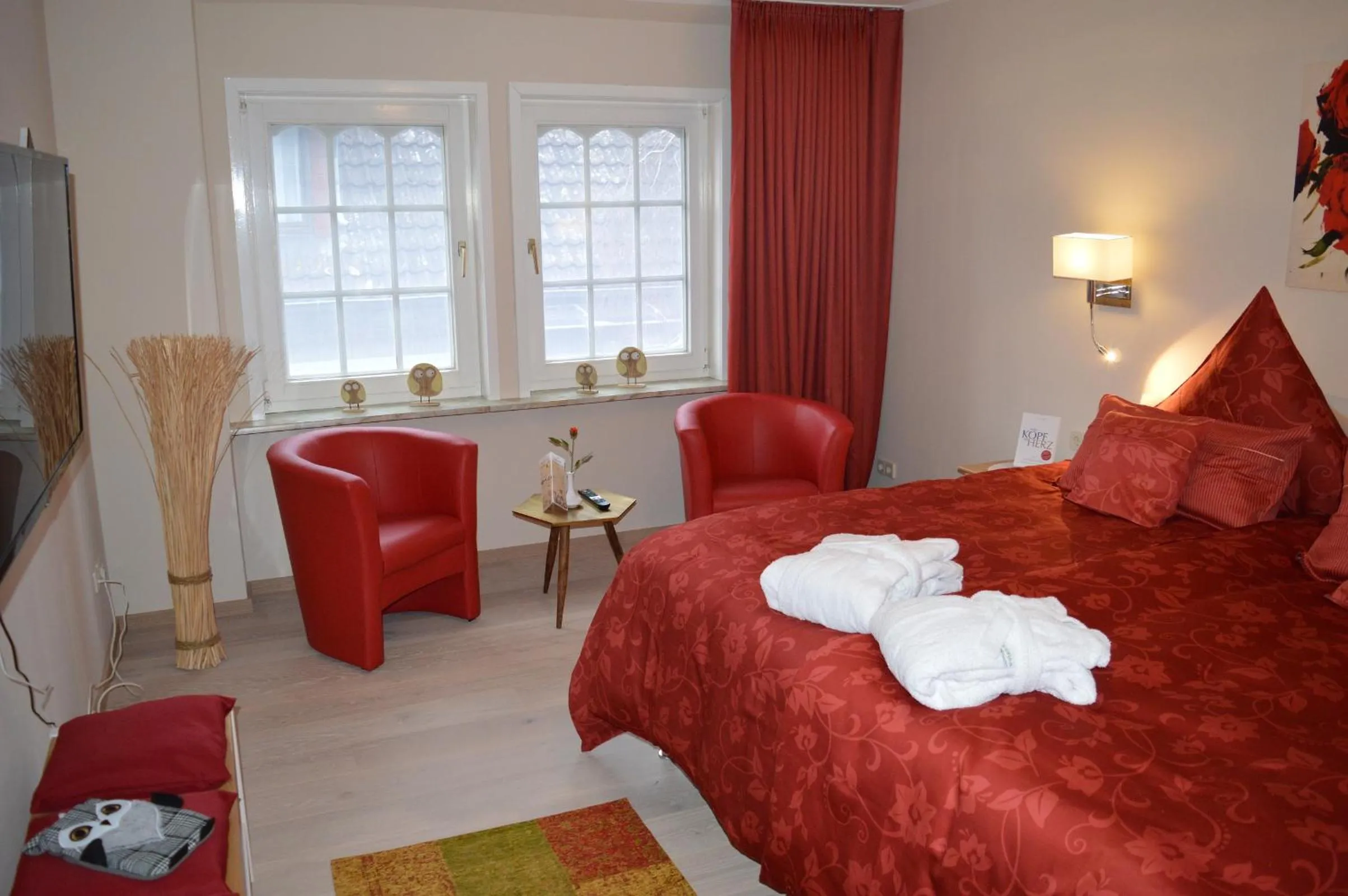 Bed in Landhaus Zum Heidewanderer mit THERMEplus