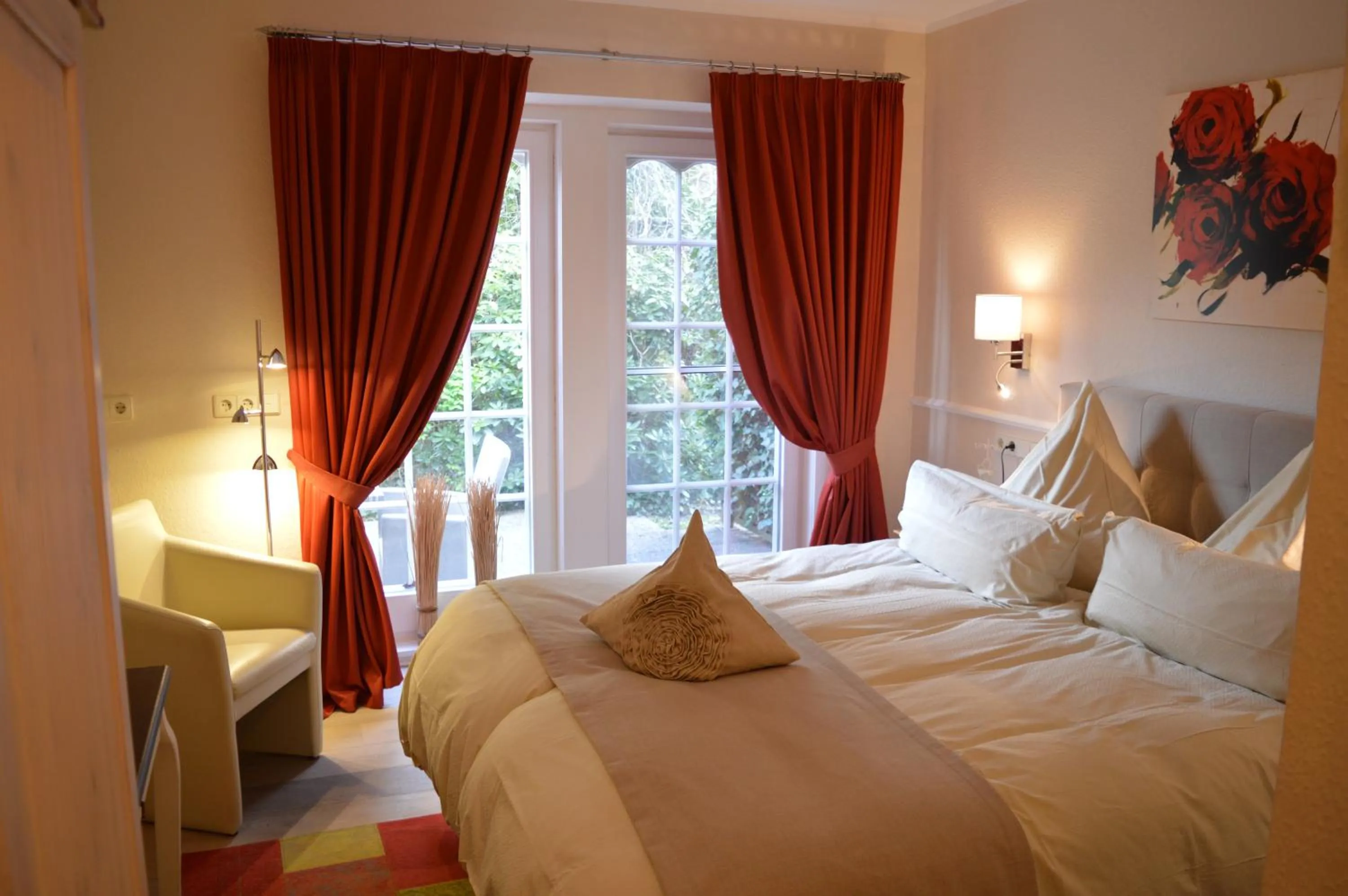 Bed in Landhaus Zum Heidewanderer mit THERMEplus