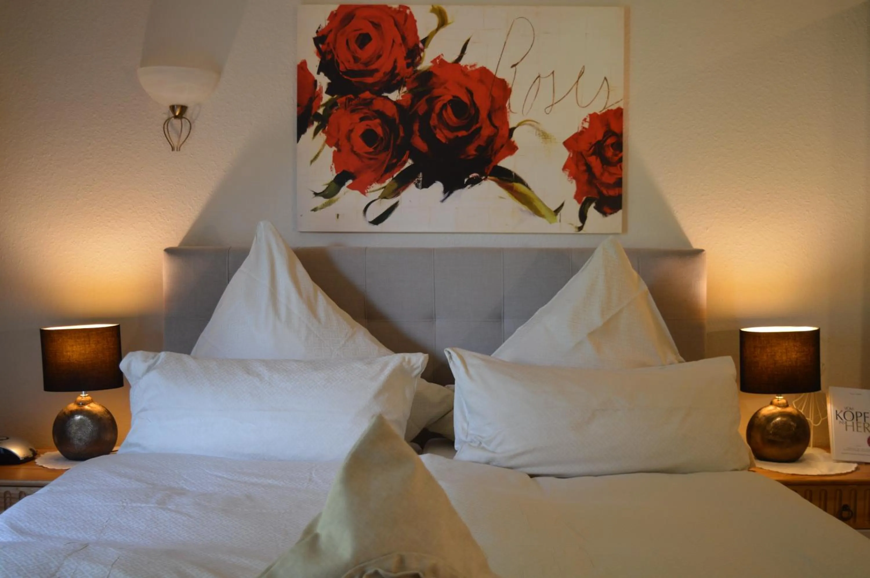 Bed in Landhaus Zum Heidewanderer mit THERMEplus