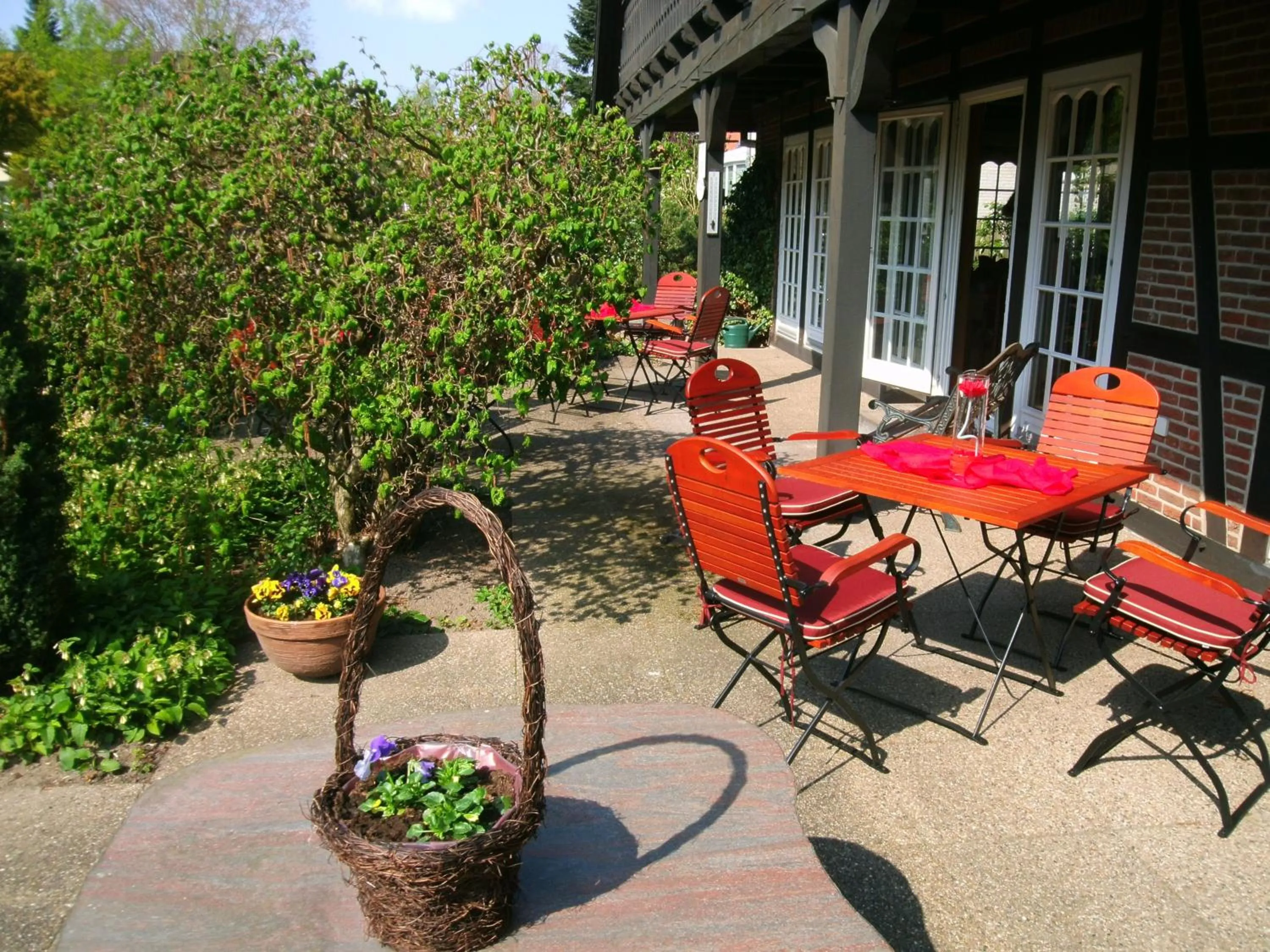 Garden in Landhaus Zum Heidewanderer mit THERMEplus